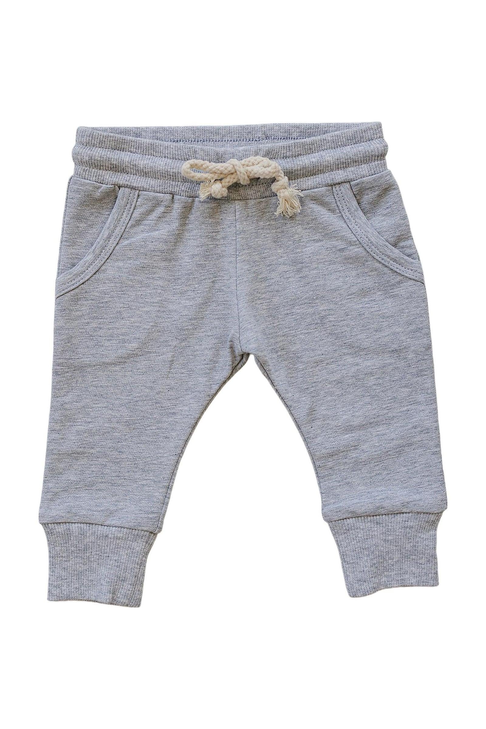 Mebie Baby Grey Pocket Joggers, Cotton, Baby, Toddler & Kids - Image 2