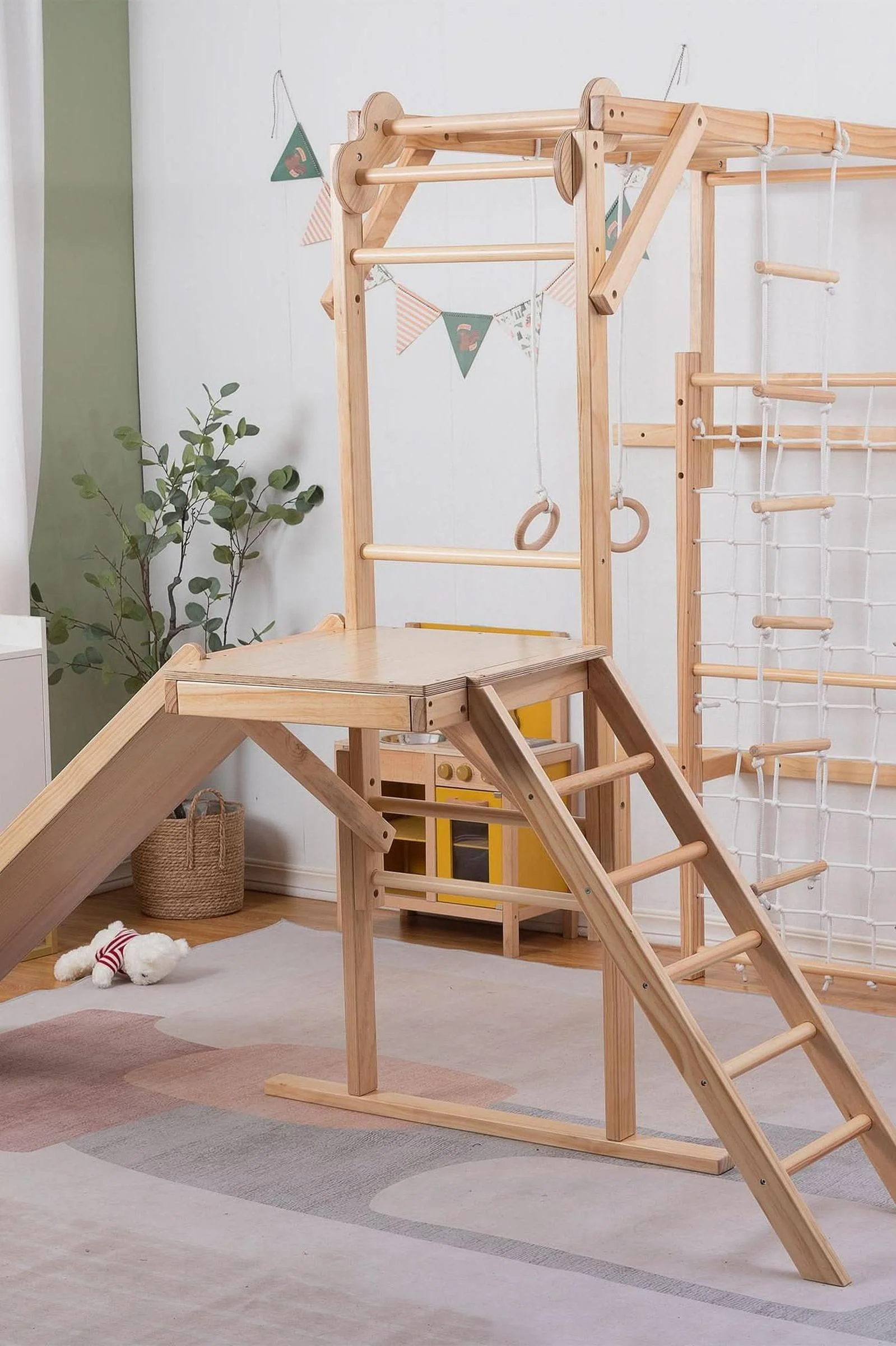 Grove Foldable Jungle Gym Playset, Indoor, Climber, Slide, Toddlers & Kids - Image 5
