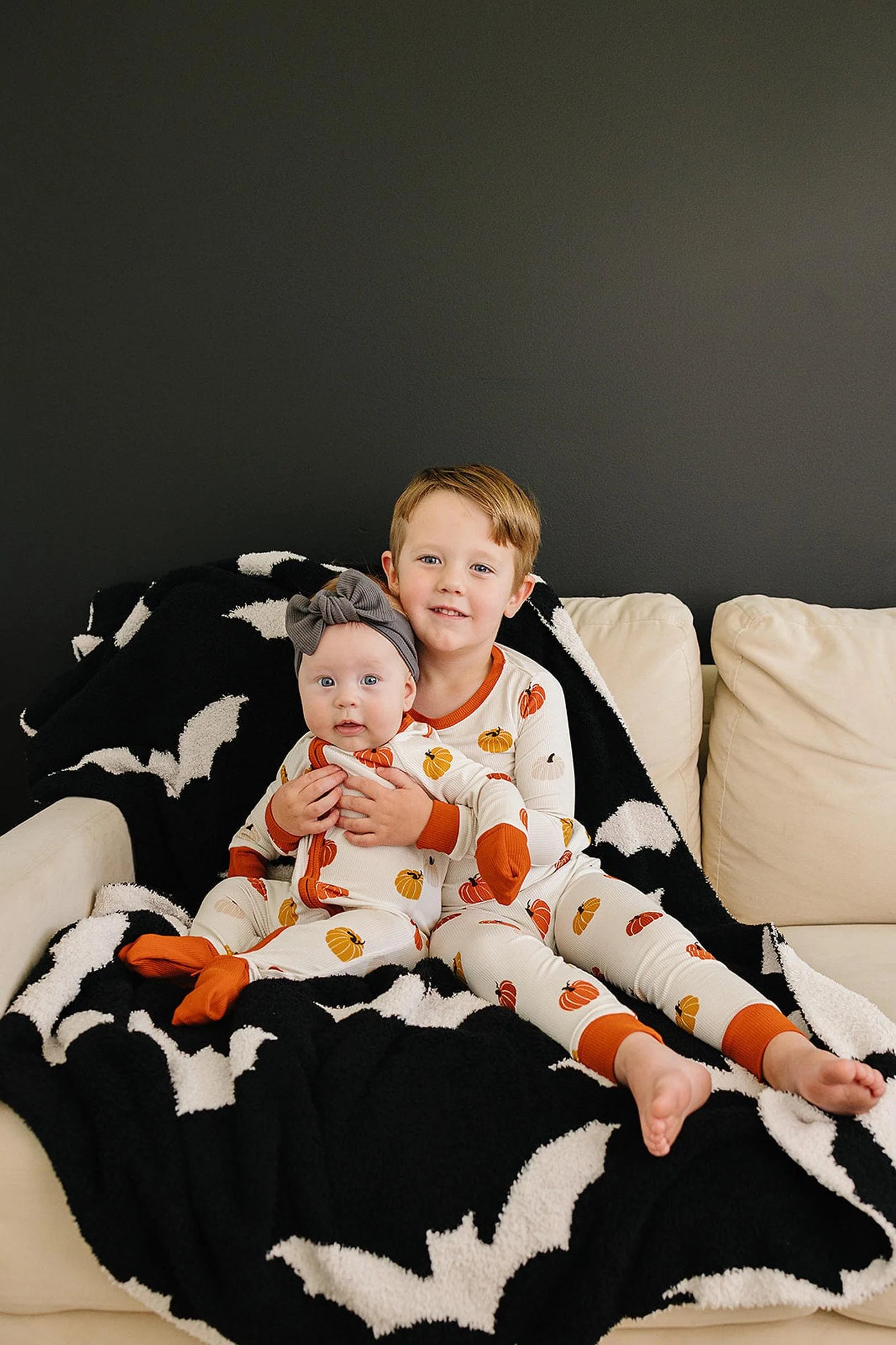 Mebie Baby Pumpkin Patch Harvest Cozy Pajama Set, Bamboo, Gender Neutral, Baby, Toddler & Kids - Image 6