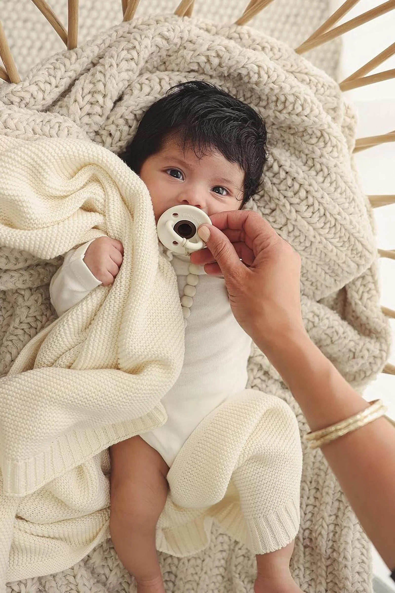 Heritage Knit - 100% Organic Cotton Luxury Knit Baby Swaddle Blanket - Image 12