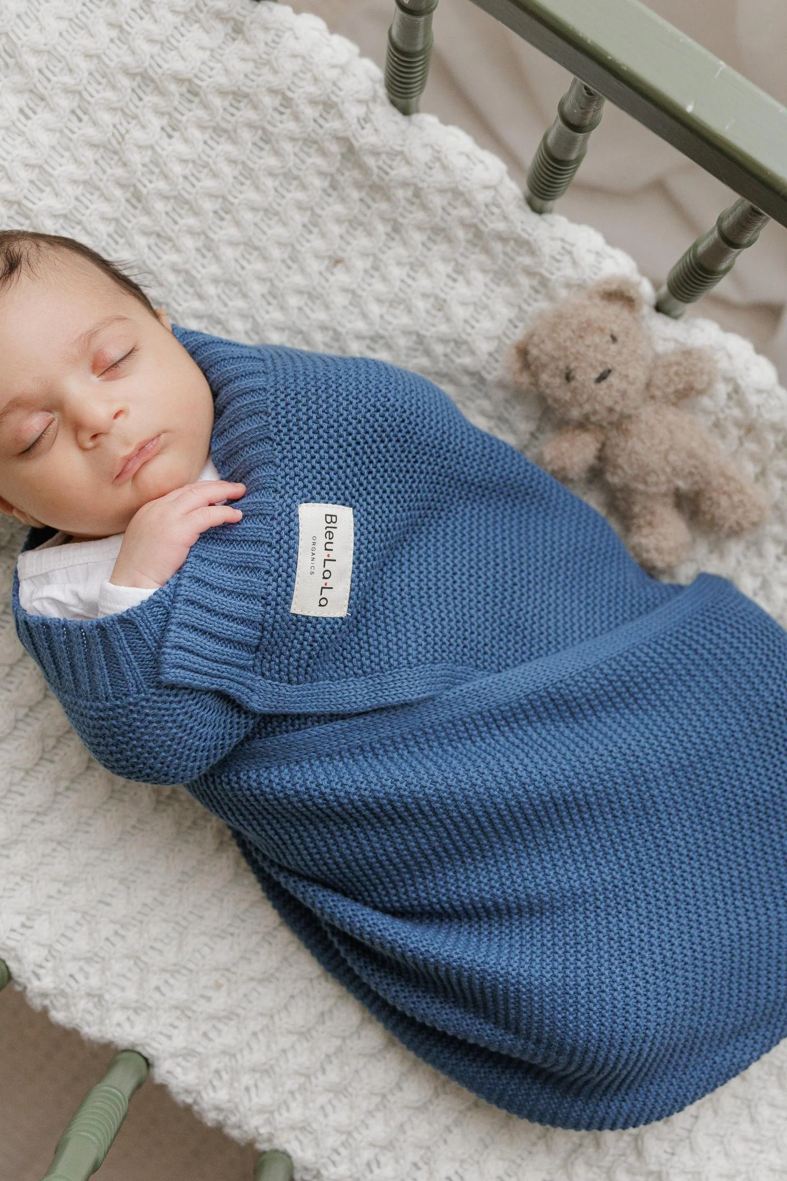 Heritage Knit - 100% Organic Cotton Luxury Knit Baby Swaddle Blanket - Image 6