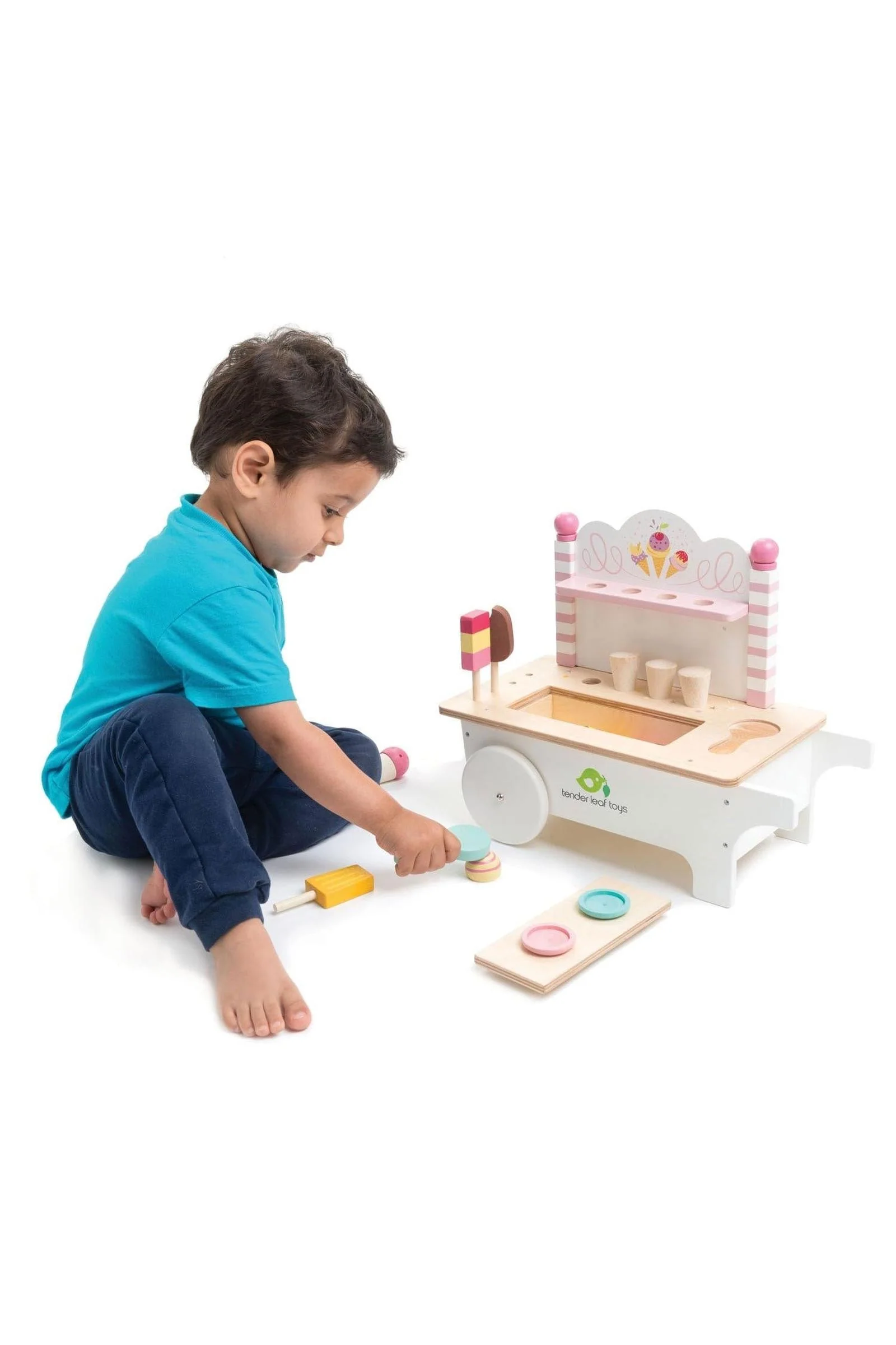 Tender Leaf Wooden Toys, Ice Cream Cart, Award Winning Toy - Image 4