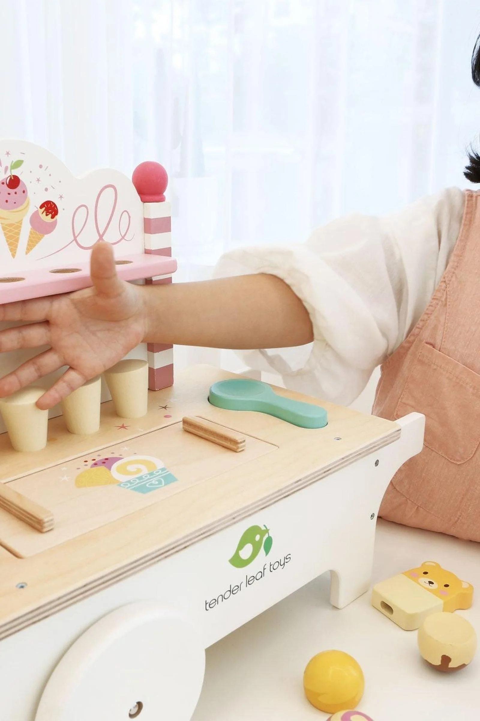 Tender Leaf Wooden Toys, Ice Cream Cart, Award Winning Toy - Image 5