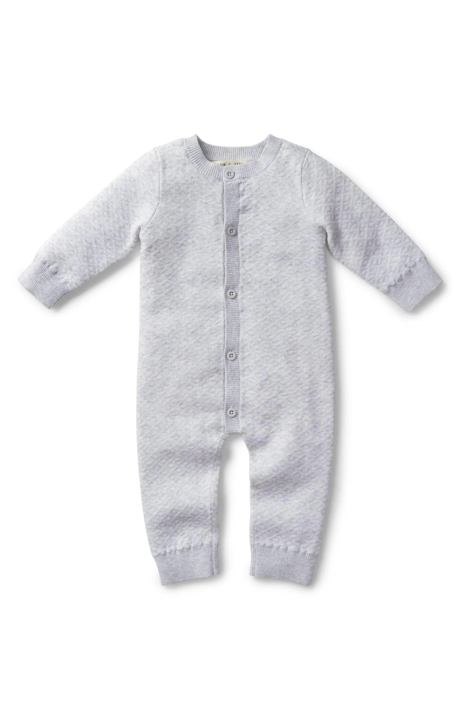 Baby Organic Cotton Jacquard Sweater Gift Set, Light Gray Heather - Image 4