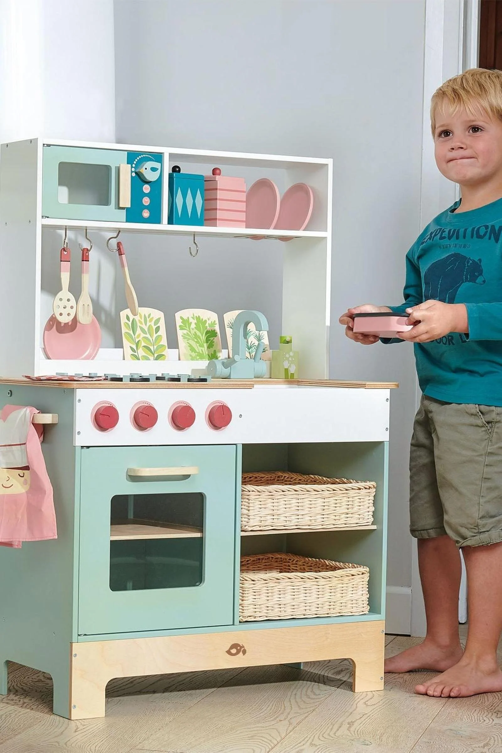 Tender Leaf Wooden Toys, Kitchen Range - Image 2