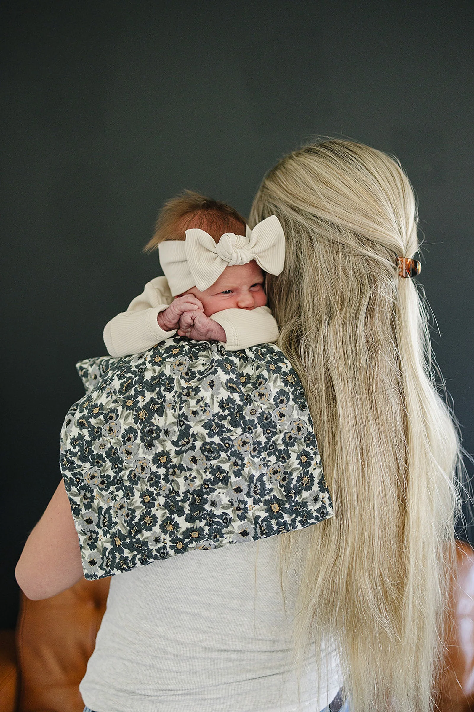 Mebie Baby Liberty FLoral Muslin Burp Cloth, 100% Cotton, Baby Essentials - Image 4
