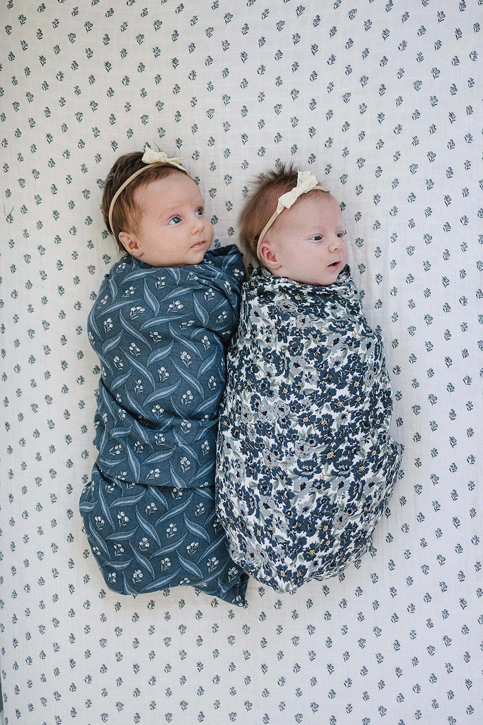 Mebie Baby Liberty Floral Muslin Swaddle Blanket, 100% Cotton, Baby Essentials - Image 3