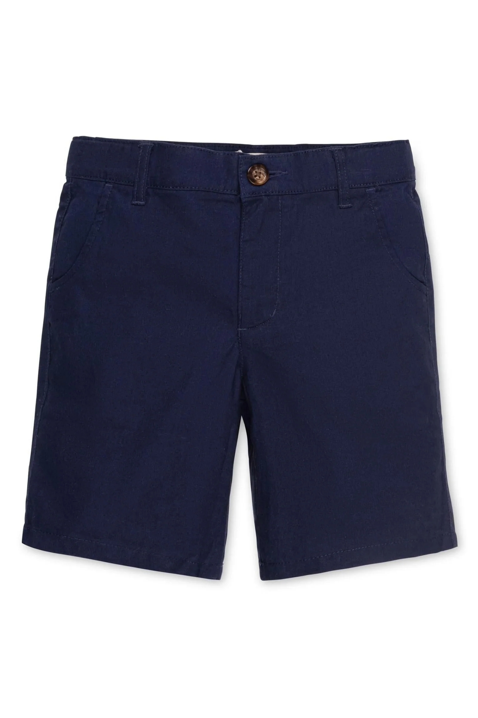Hope & Henry Linen Shorts for Boys, Navy, Sizes 2T-16 - Image 2