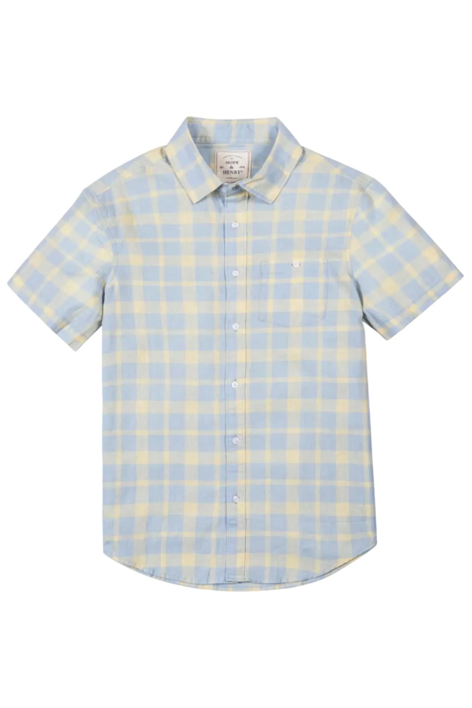 Linen & Organic Cotton Short Sleeve Button Down Shirt, Sunlit Plaid, Men, Family Matching Outfits - Image 2