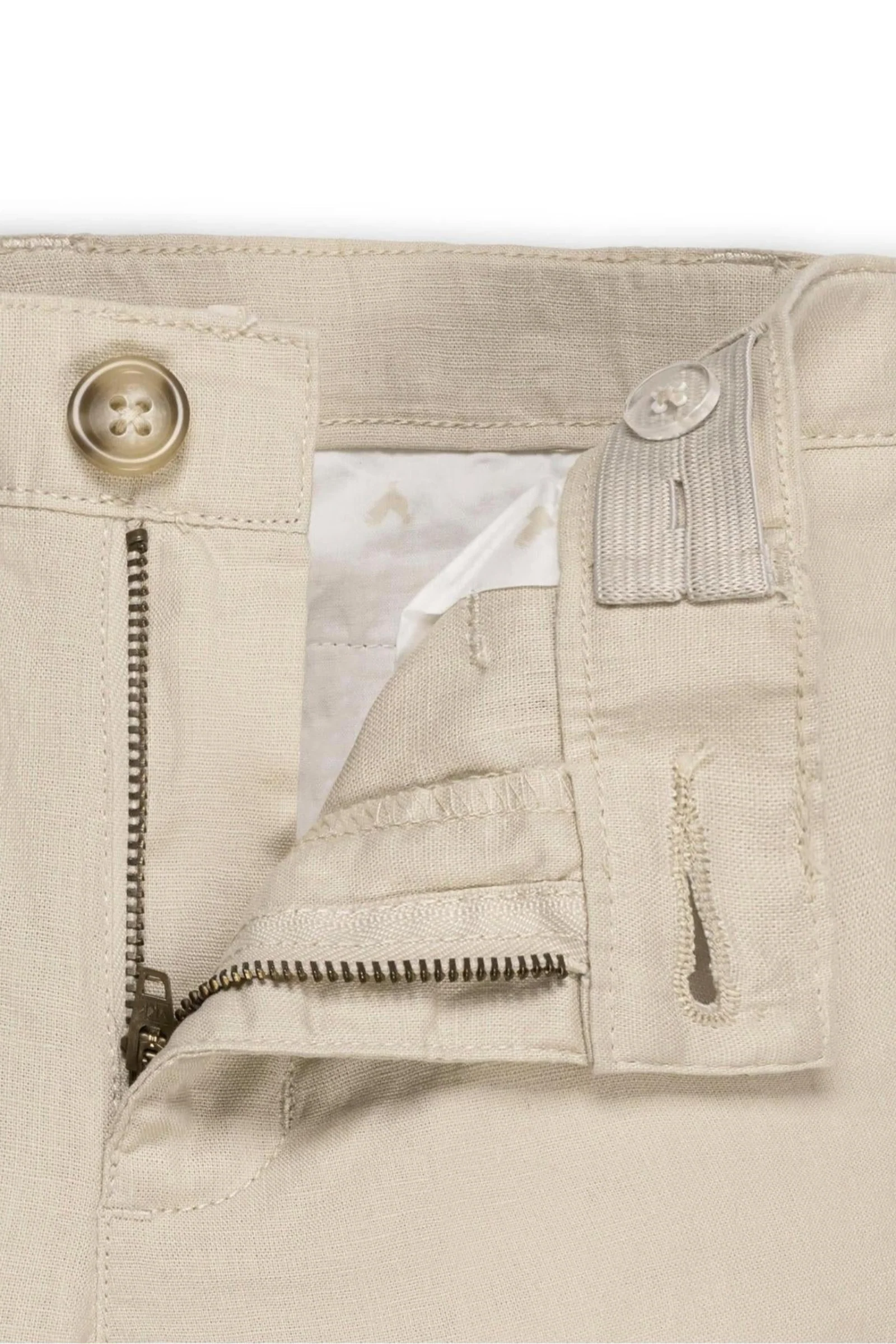 Hope & Henry Linen Suit Pant for Boys, Beige, Sizes 2T-16 - Image 3