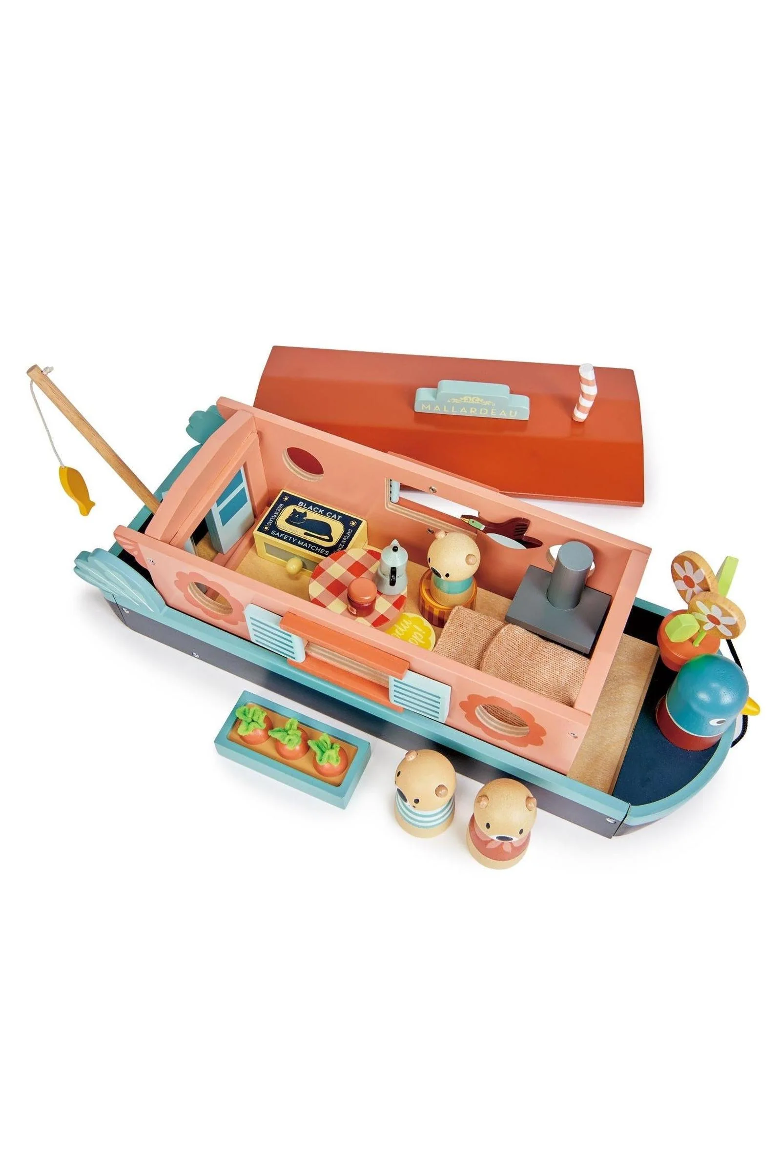 Tender Leaf Wooden Toys, Little Otter Canal Boat - Image 4