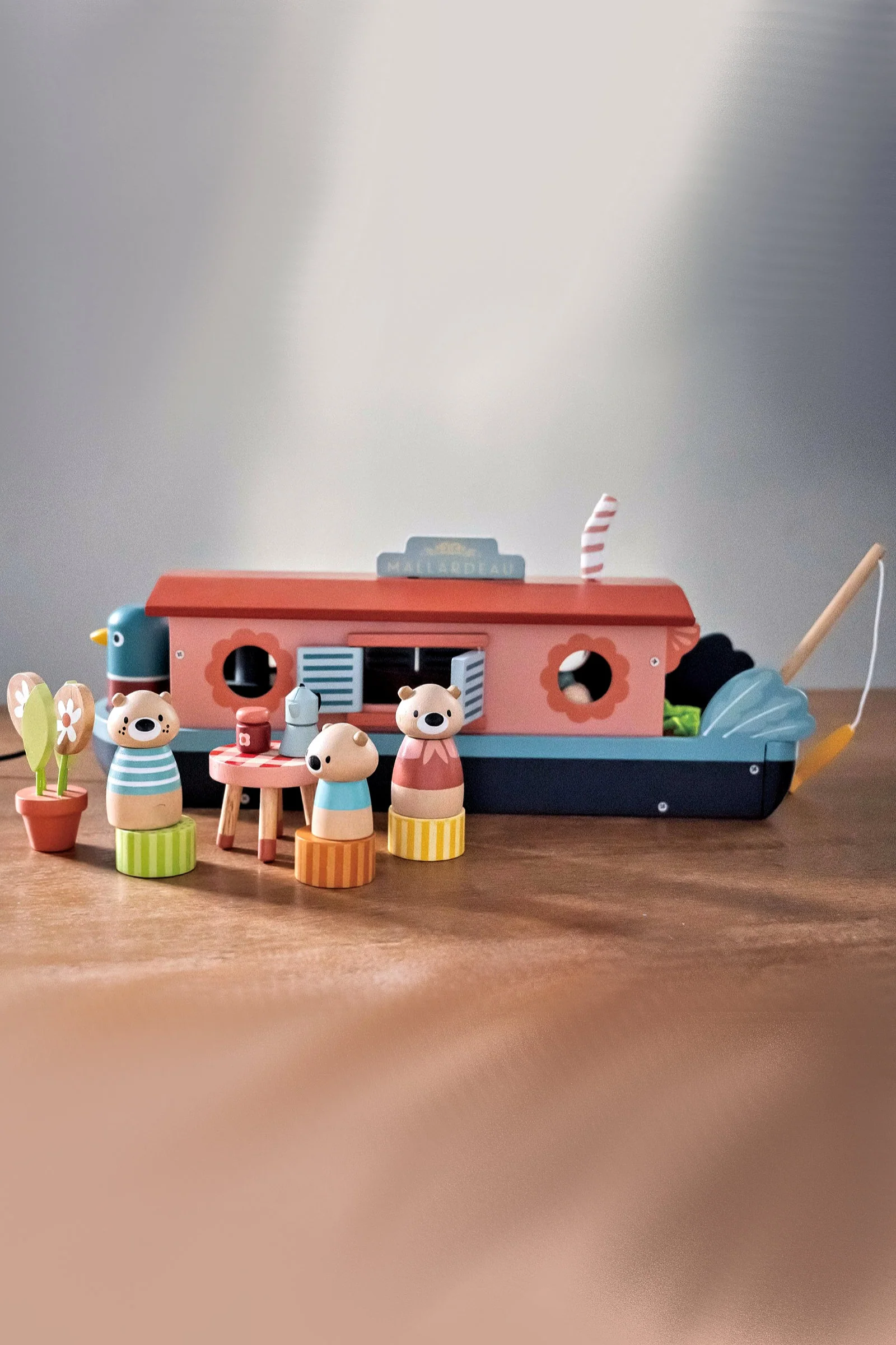 Tender Leaf Wooden Toys, Little Otter Canal Boat - Image 9