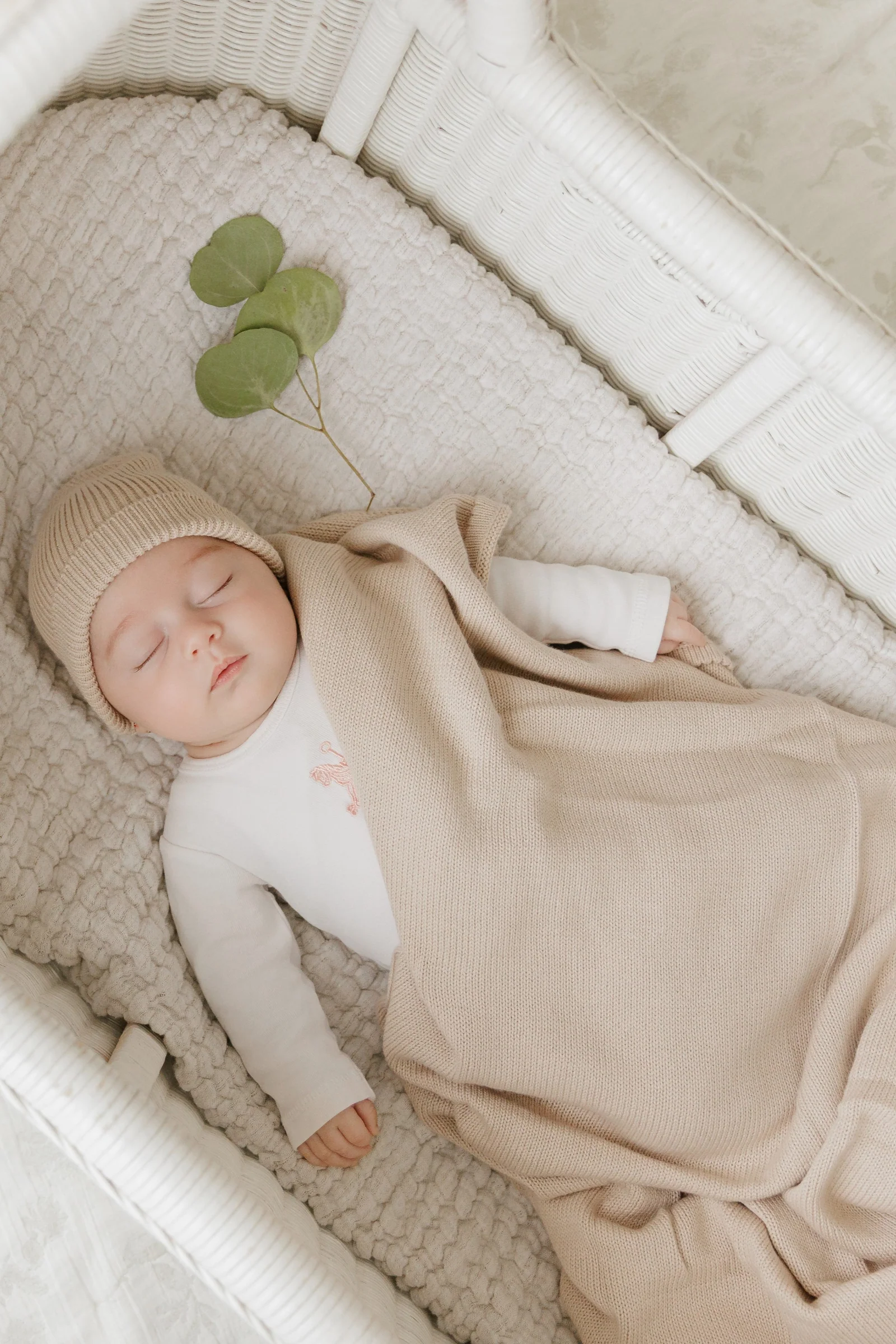Luxe Collection Knit Baby Blanket + Hat Set with Gift Box, 100% Organic Cotton - Image 4
