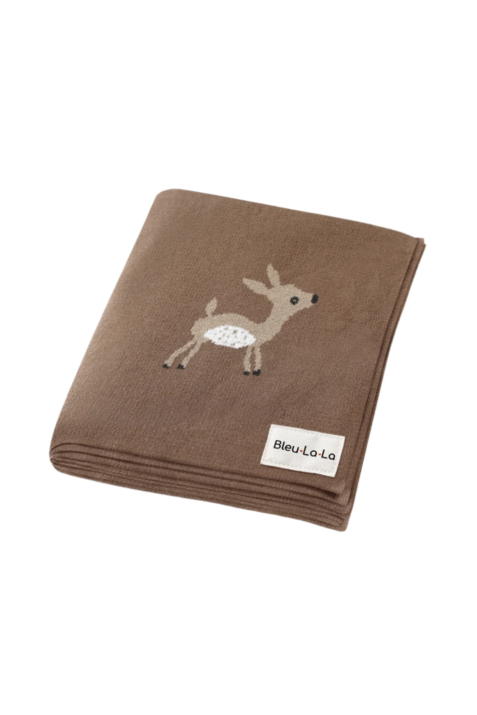 Cotton Deer Knit Luxury Swaddle Blanket, 100% OEKO Tex Pima Cotton - Image 2