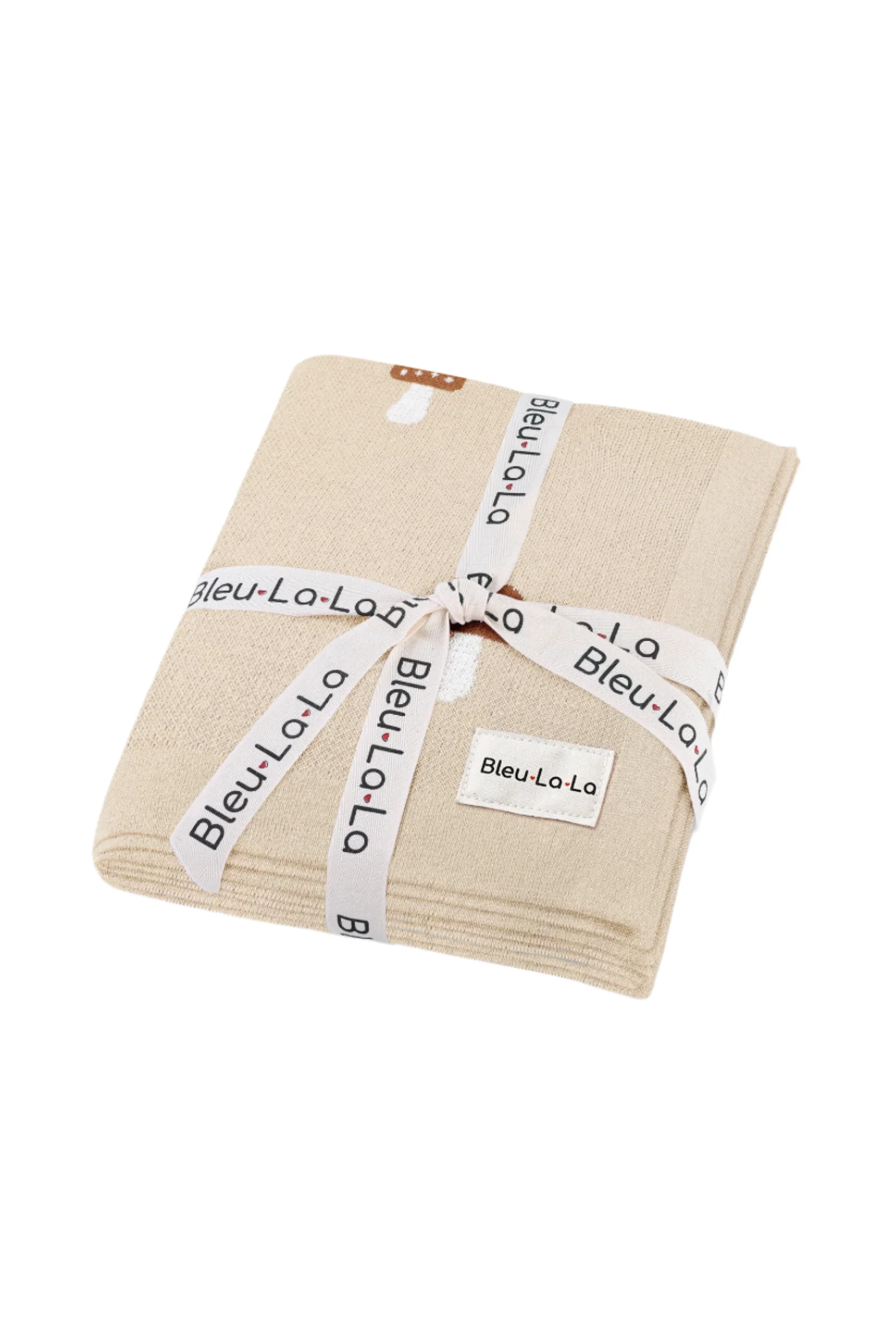 Knit Mushroom Luxury Swaddle Blanket, 100% OEKO Tex Pima Cotton - Image 11