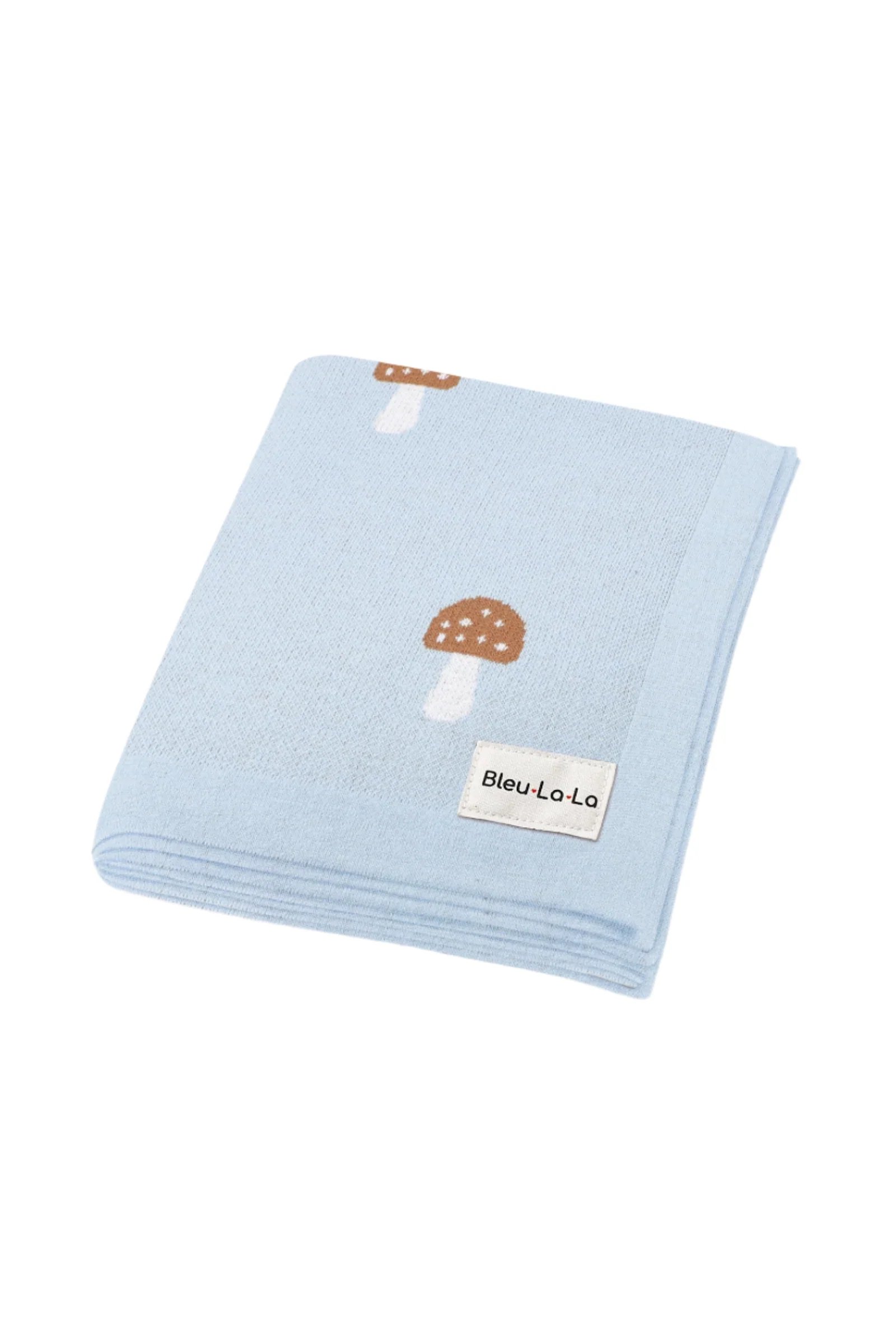 Knit Mushroom Luxury Swaddle Blanket, 100% OEKO Tex Pima Cotton - Image 12