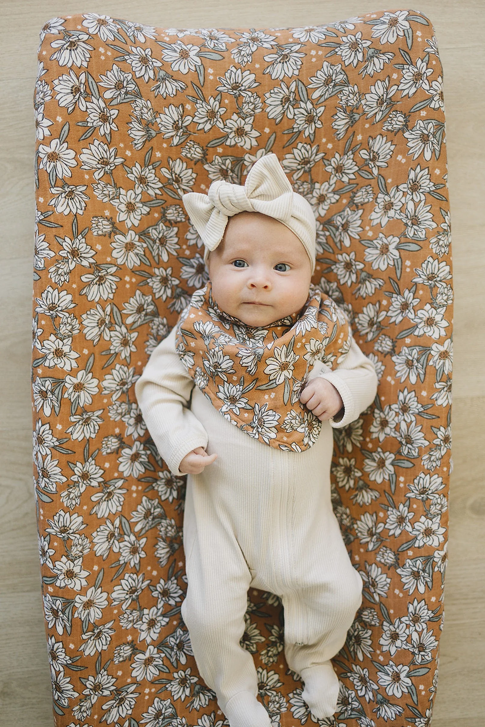 Mebie Baby Magnolia Muslin Bib, 100% Cotton, Baby Essentials