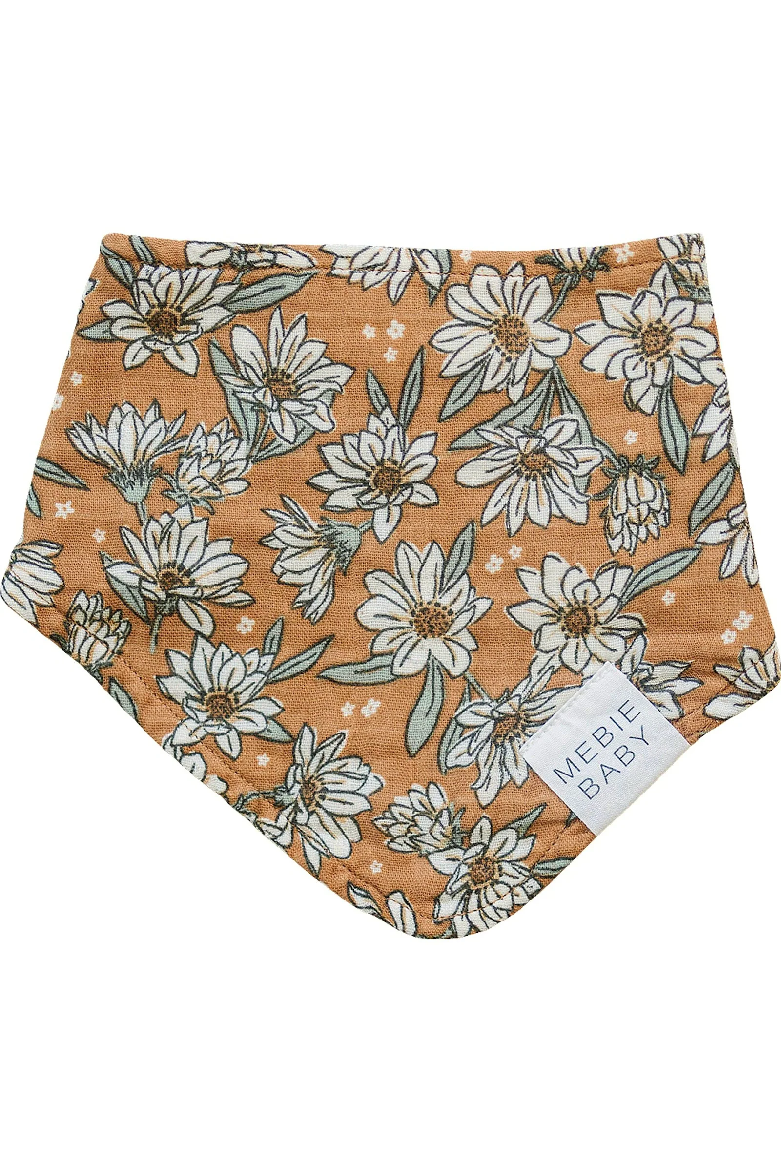 Mebie Baby Magnolia Muslin Bib, 100% Cotton, Baby Essentials - Image 2