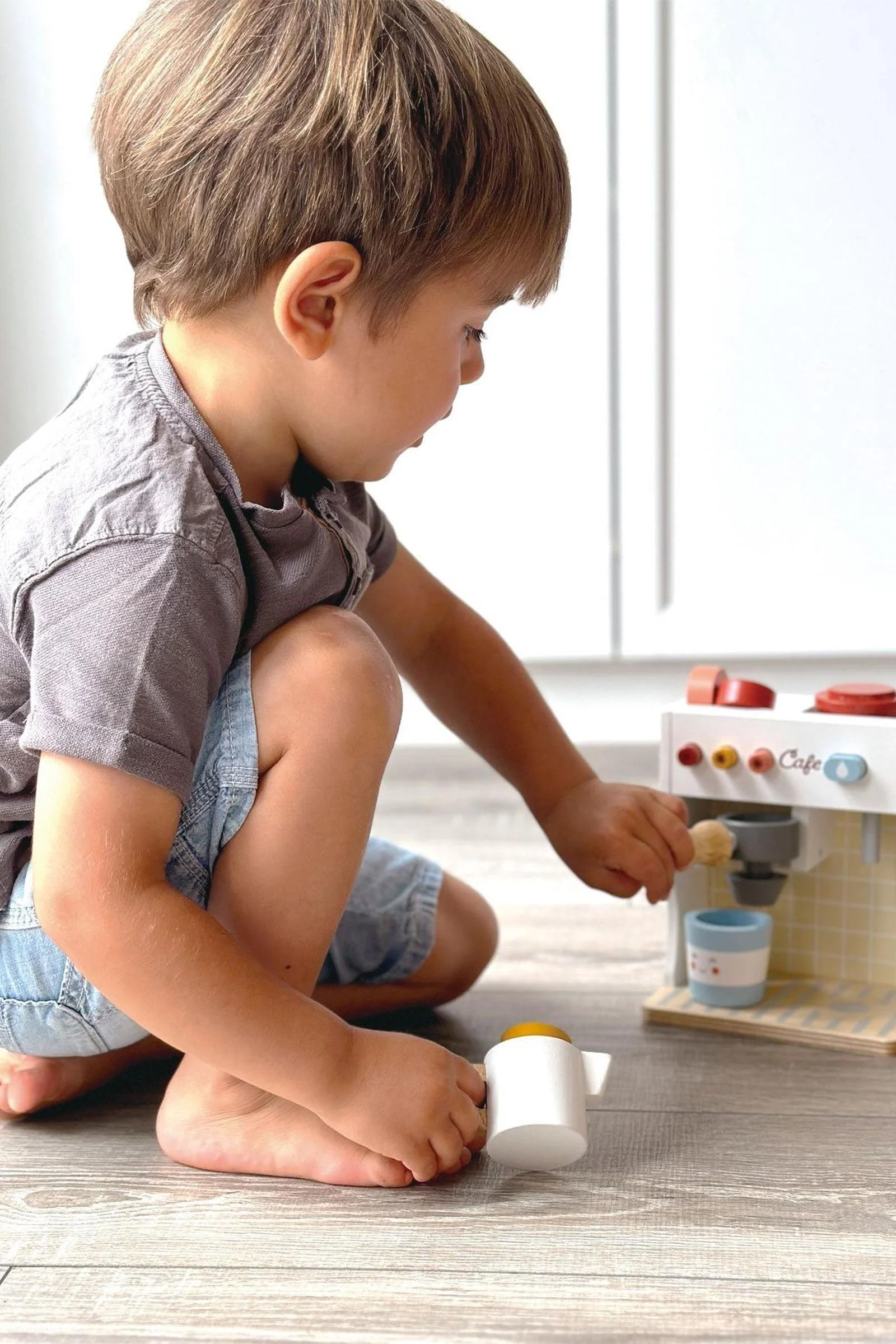 Mentari Wooden Toys, Make Me a Cuppa, Wooden Pretend Play Café Set, Toddler - Image 5