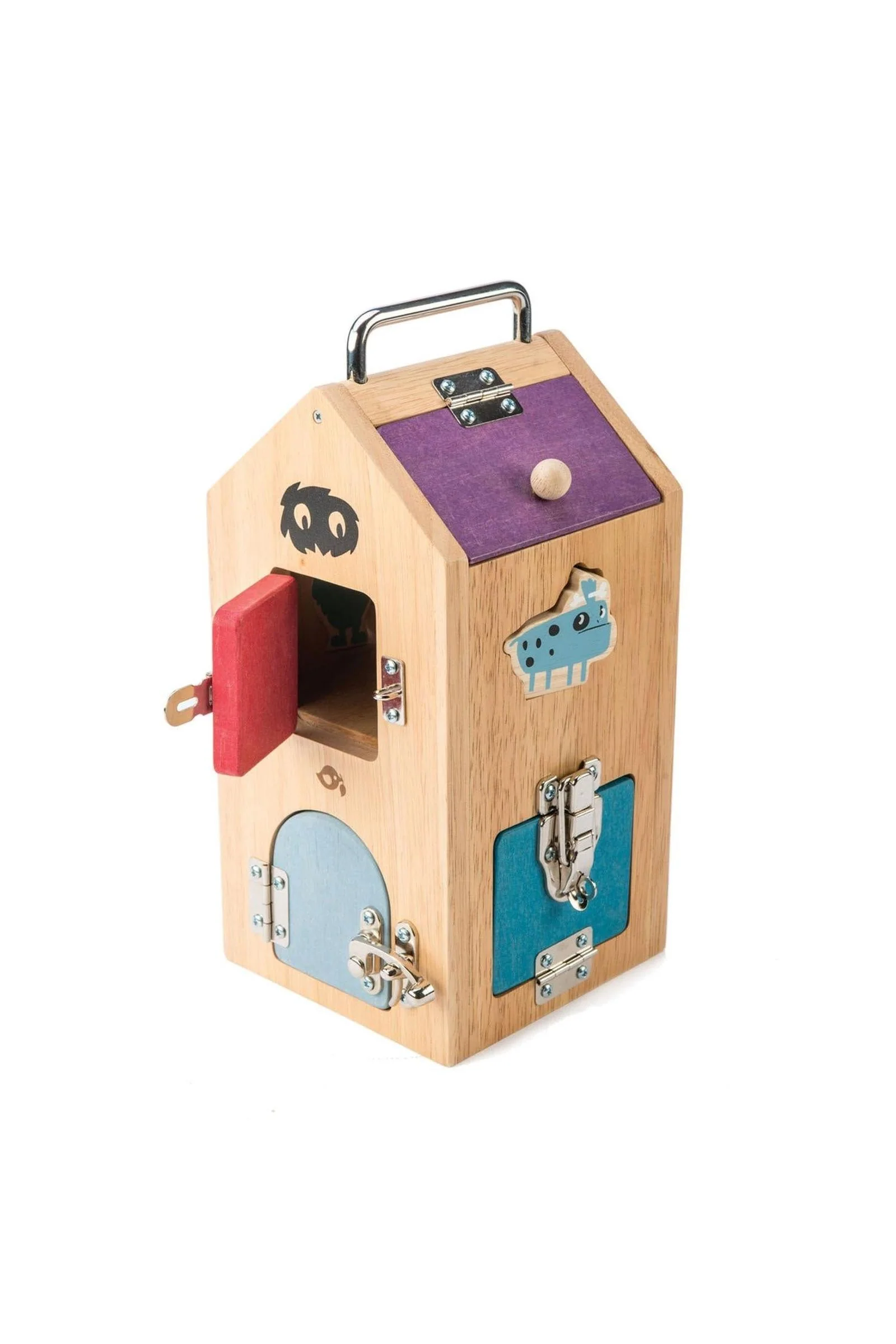 Tender Leaf Wooden Toys, Monster Lock Box, Award Wining