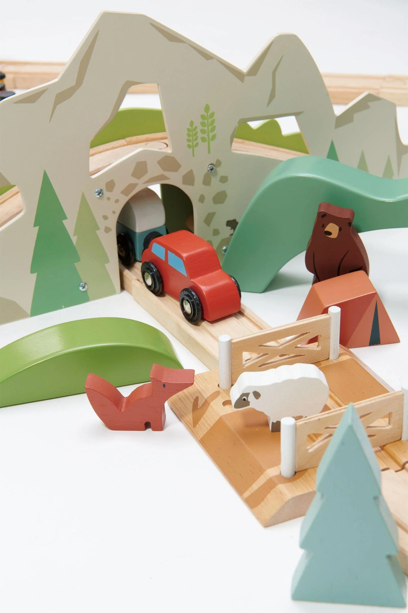 Tender Leaf Wooden Toys, Mountain View Train set - Image 15