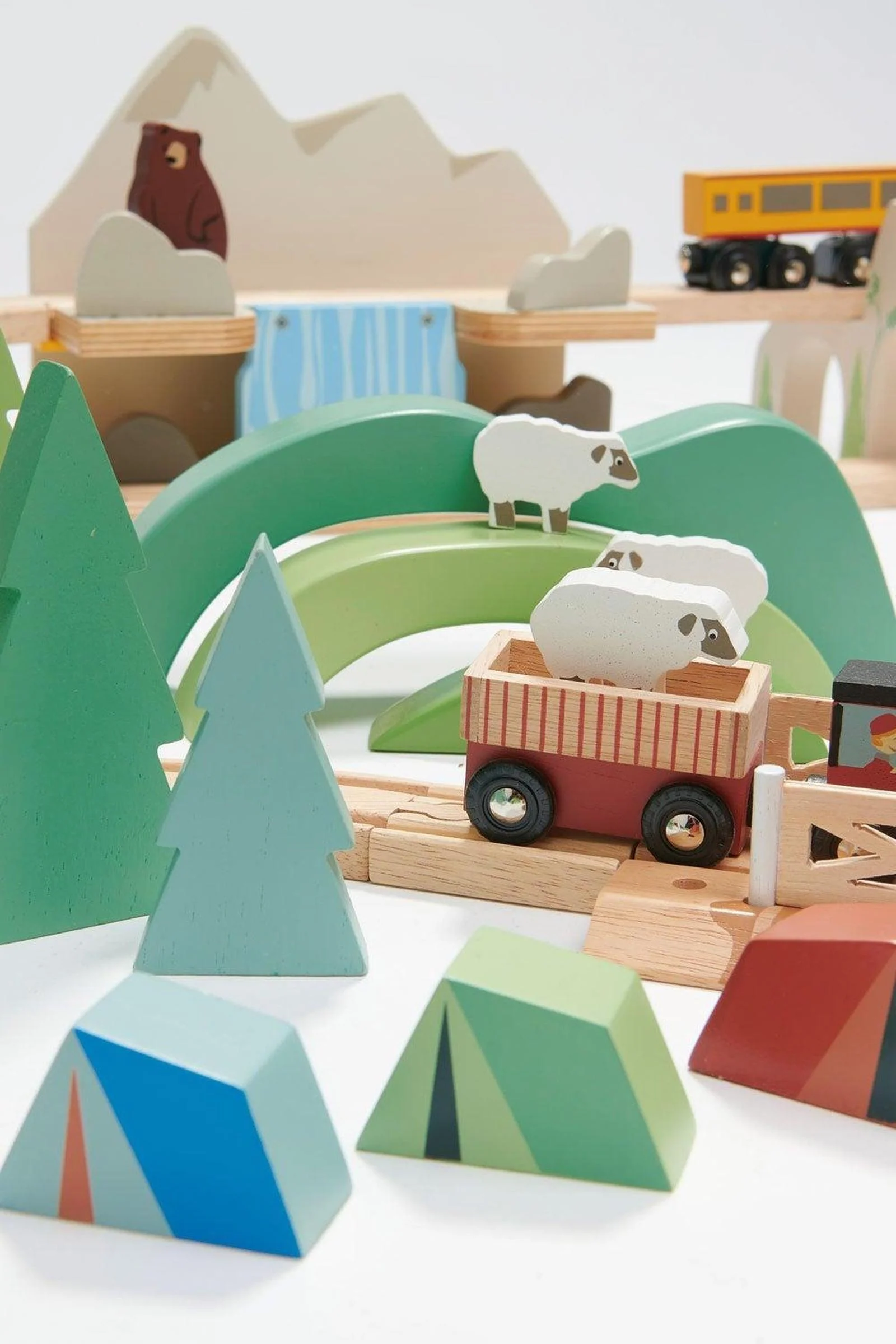 Tender Leaf Wooden Toys, Mountain View Train set - Image 21