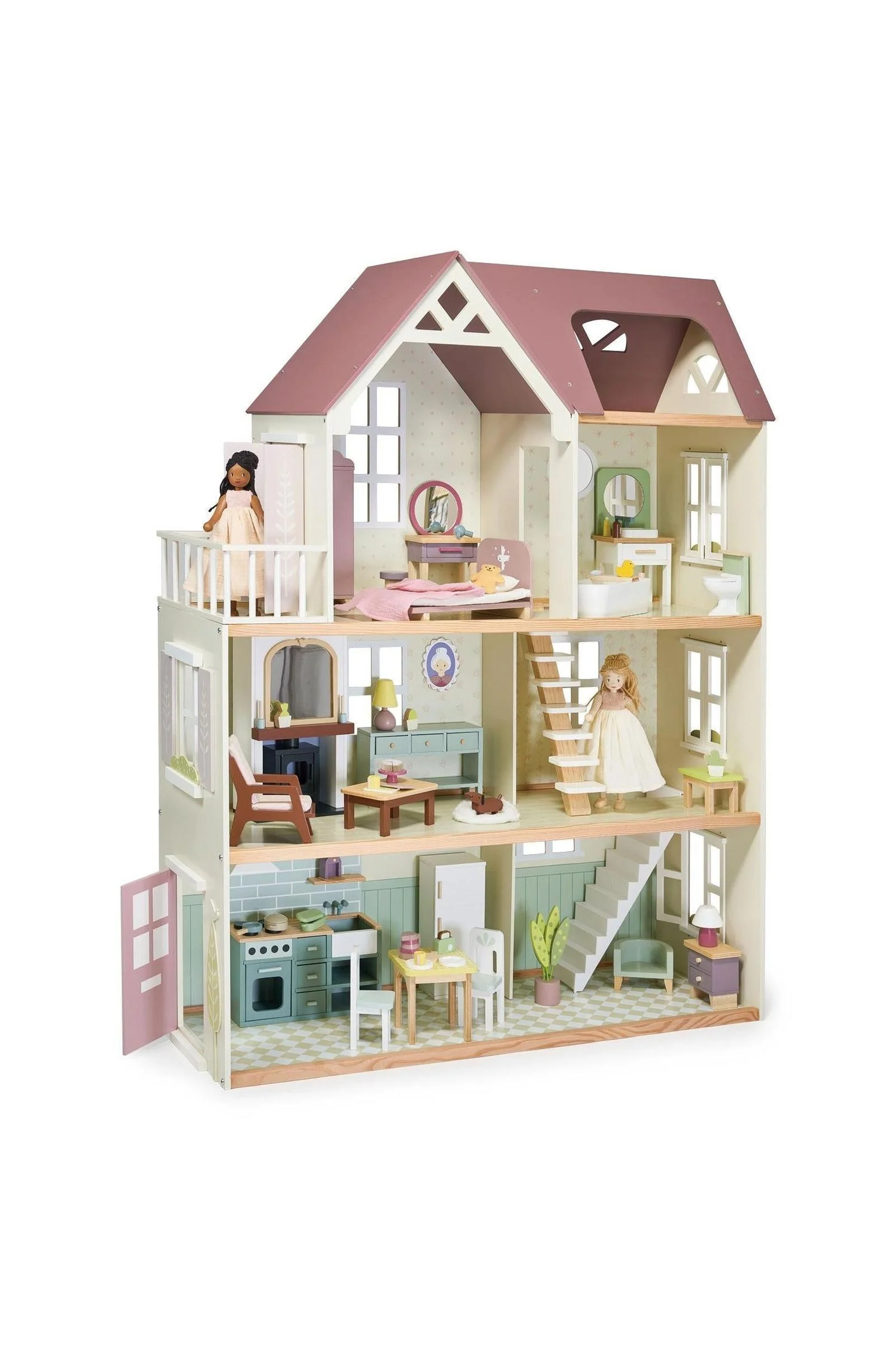 Tender Leaf Wooden Toys, Mulberry Mansion, Grand Dollhouse - Image 3