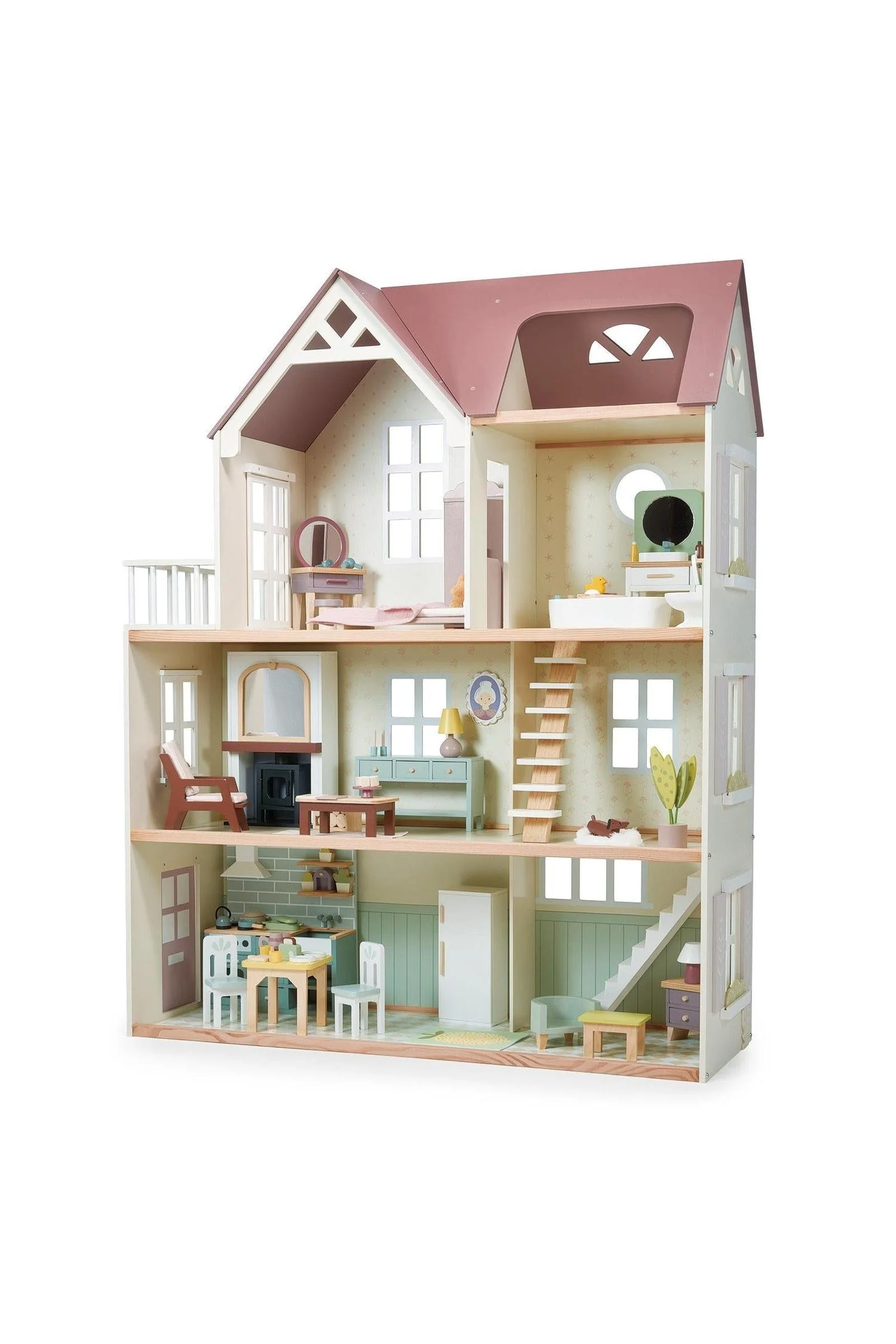 Tender Leaf Wooden Toys, Mulberry Mansion, Grand Dollhouse - Image 5