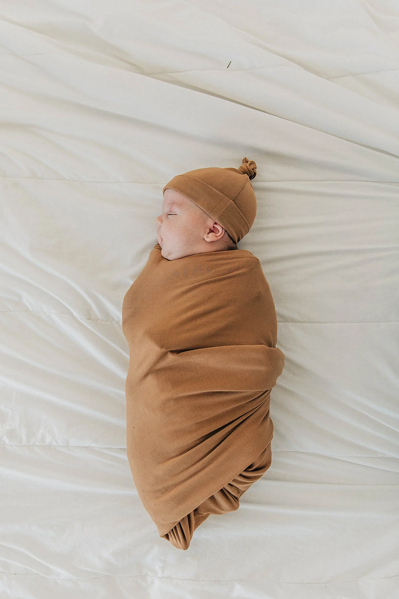 Mebie Baby Mustard Newborn Knot Hat, Bamboo, Newborn, Baby Essentials - Image 4