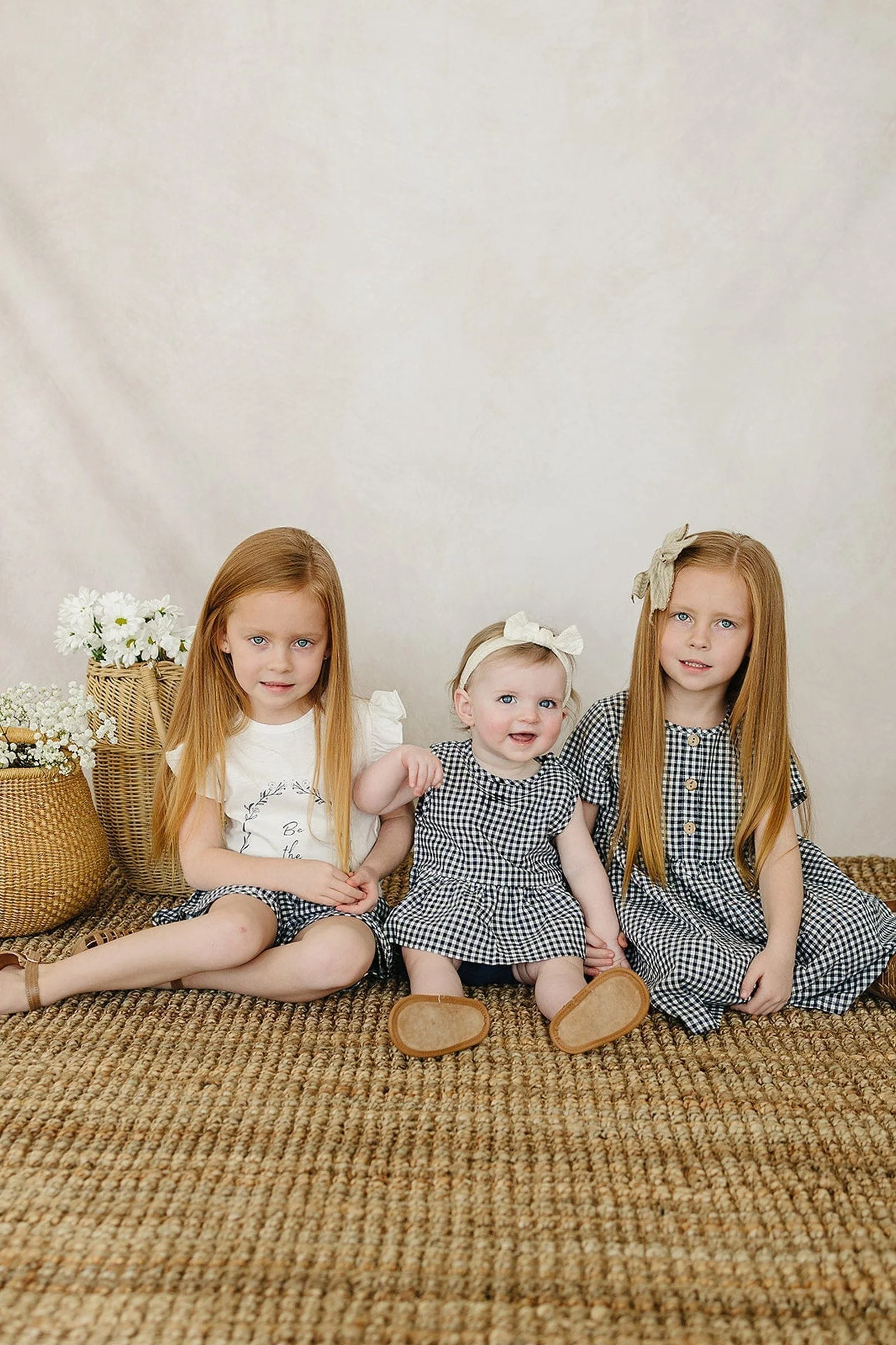 Mebie Baby Navy Gingham Cotton Dress, 100% Cotton, Baby, Toddler & Kids - Image 6