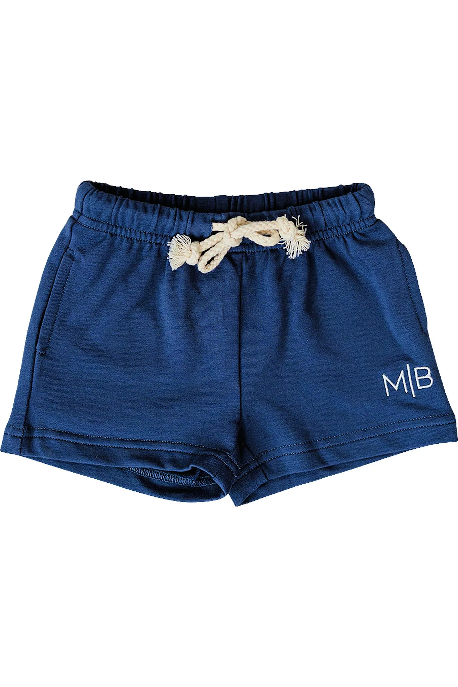 Mebie Baby Cotton Navy Pocket Shorts for Boys, Baby - Kids - Image 3
