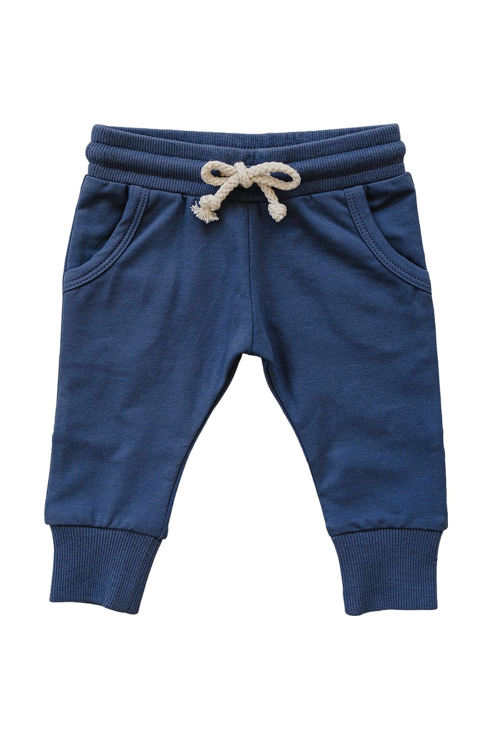 Mebie Baby Navy Pocket Joggers, Cotton, Baby, Toddler & Kids - Image 2