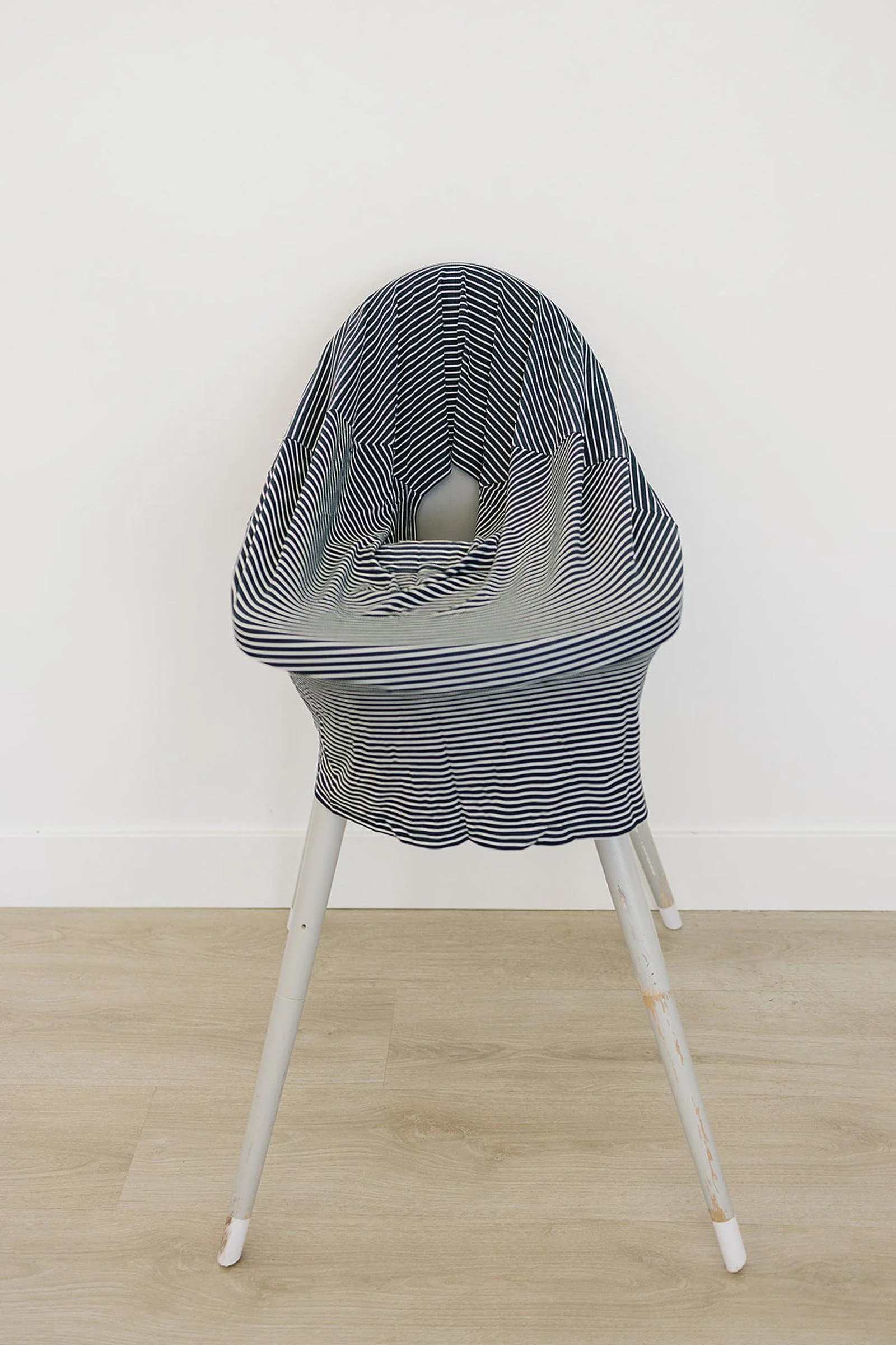 Mebie Baby Navy Stripes Ribbed Multi-Use, Bamboo, Car Seat & Nursing Cover, Gender Neutral, Baby - Image 7