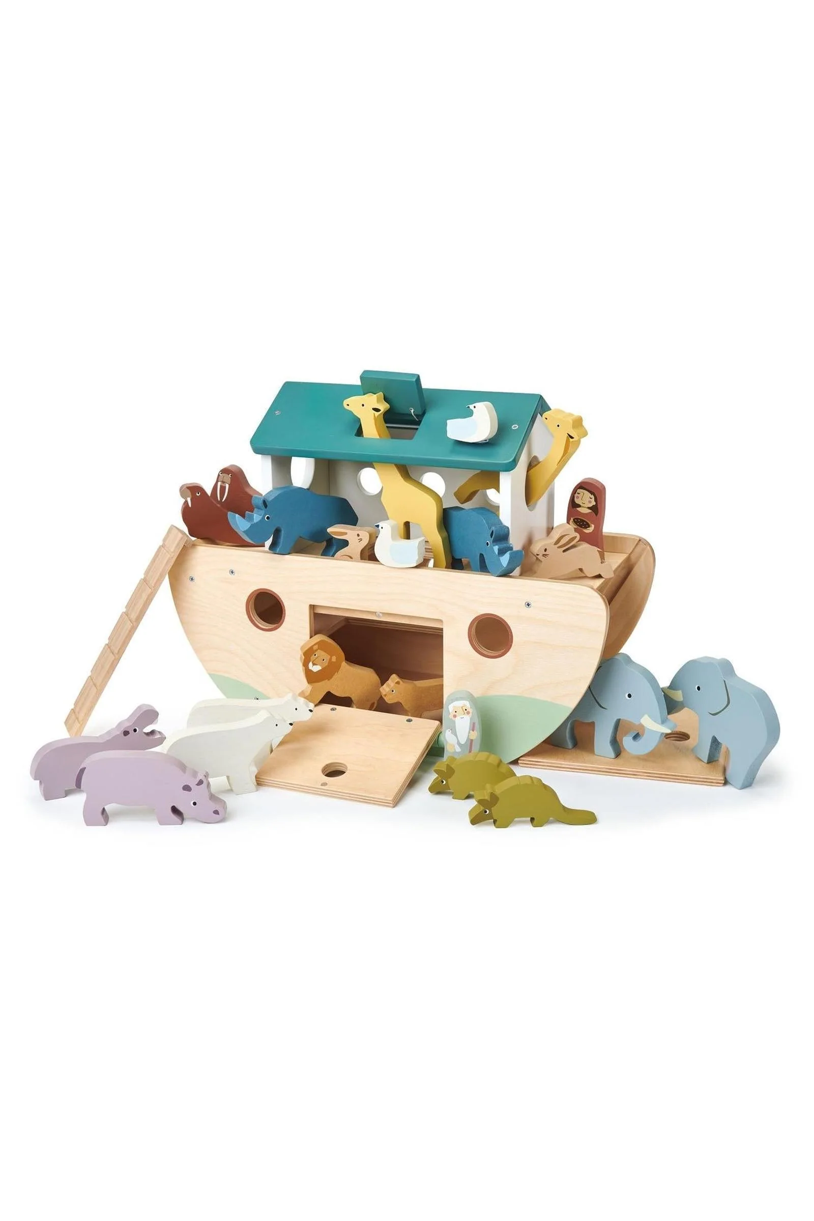 Tender Leaf Wooden Toys, Noah’s Large Wooden Ark, 3 Year