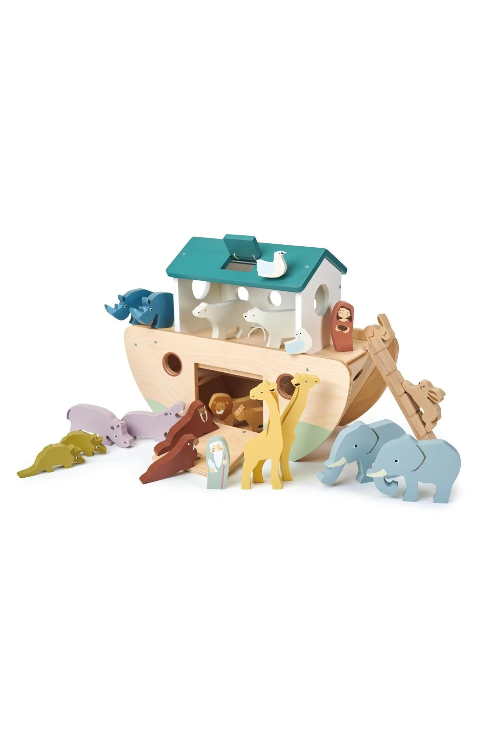 Tender Leaf Wooden Toys, Noah’s Large Wooden Ark, 3 Year - Image 3