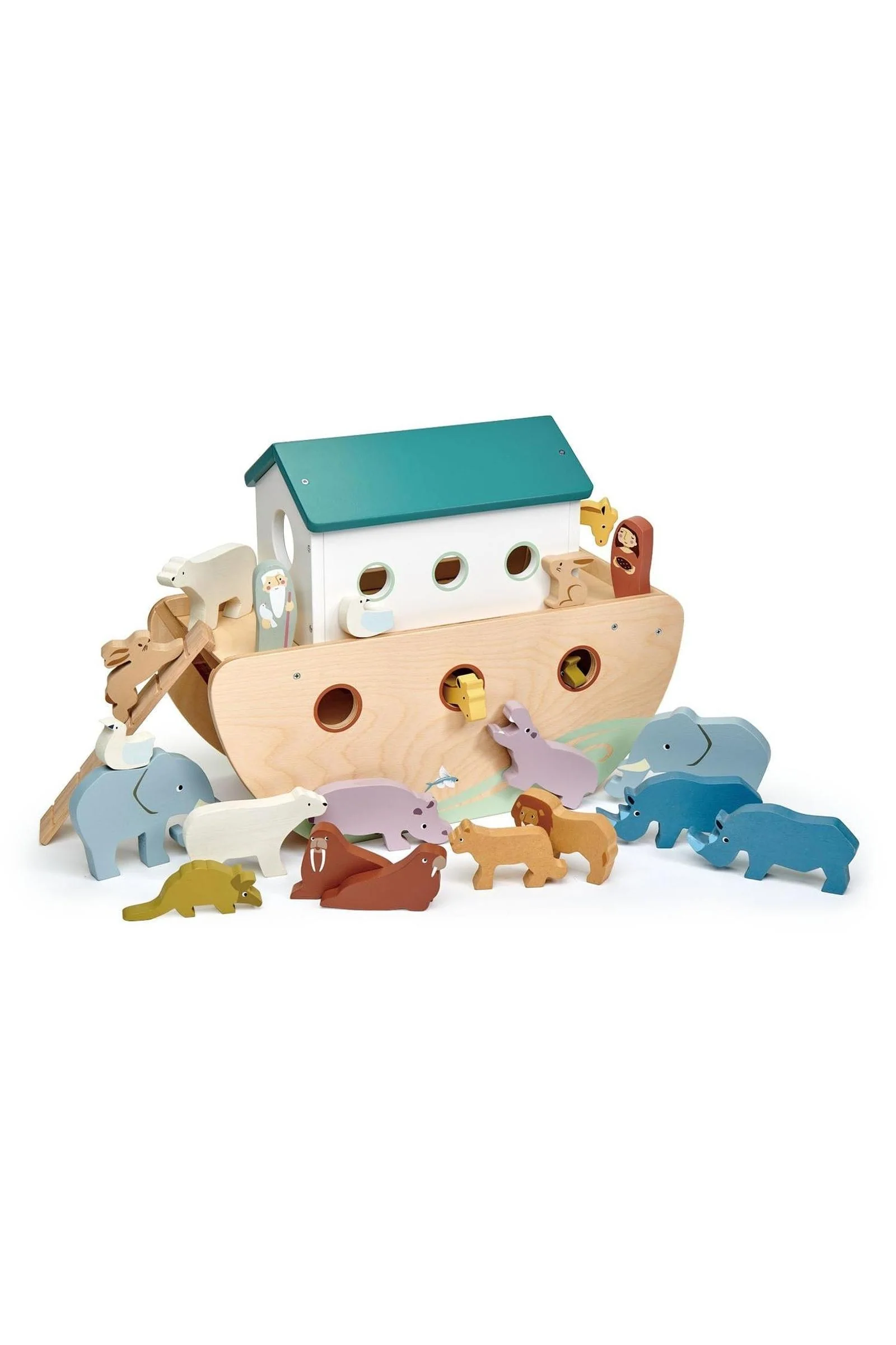 Tender Leaf Wooden Toys, Noah’s Large Wooden Ark, 3 Year - Image 4