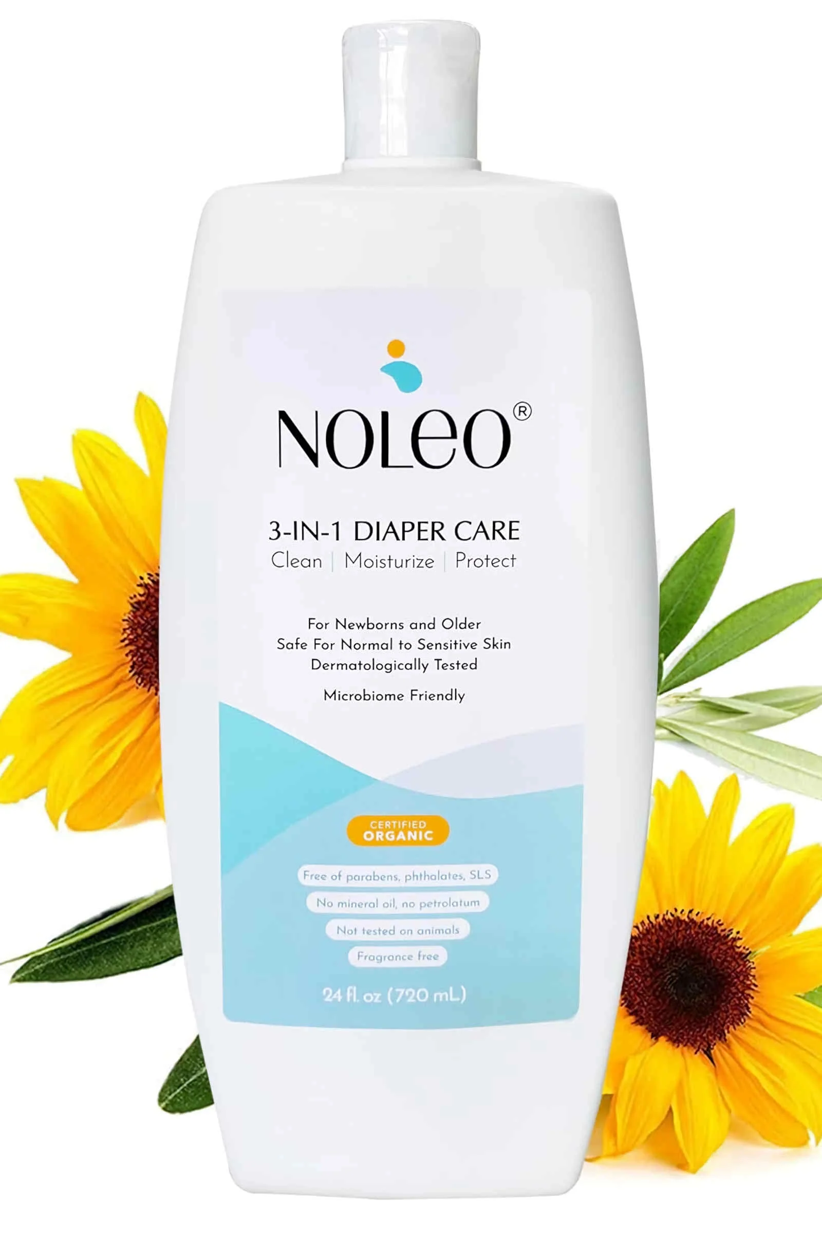 NOLEO 3-IN-1 Diaper Rash Cream, 24oz - Image 2