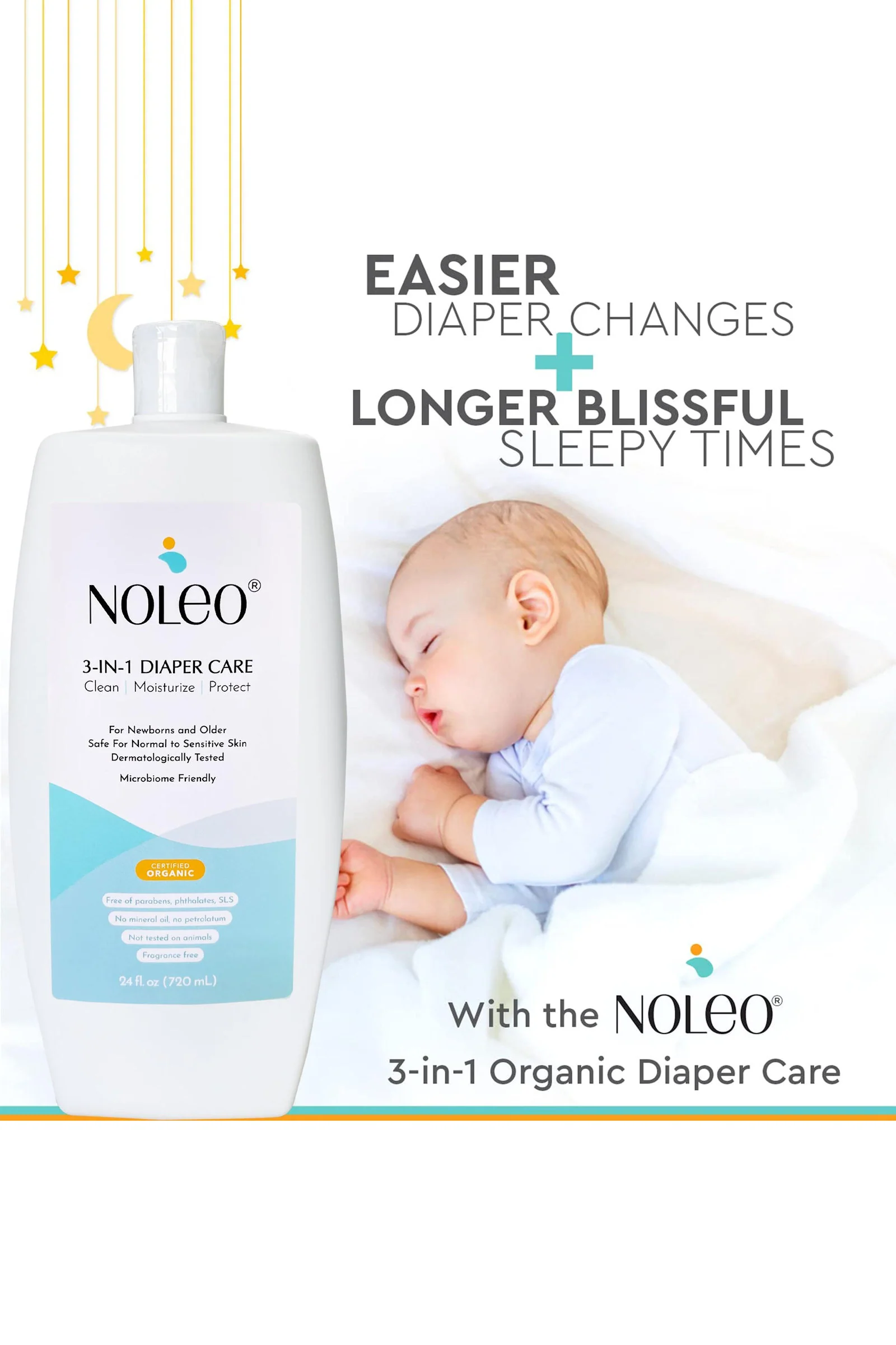 NOLEO 3-IN-1 Diaper Rash Cream, 24oz - Image 4