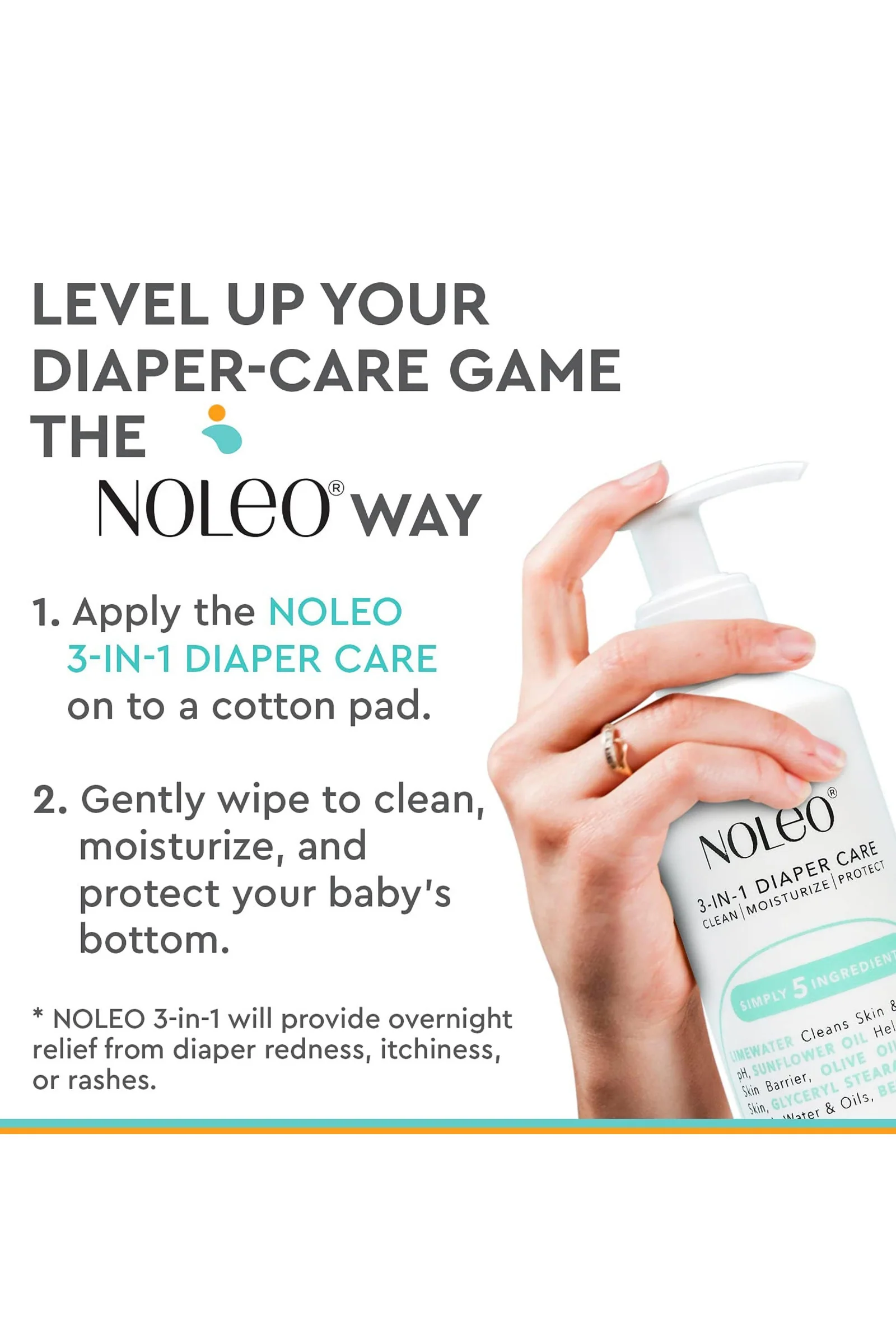 NOLEO 3-IN-1 Diaper Rash Cream, 24oz - Image 7