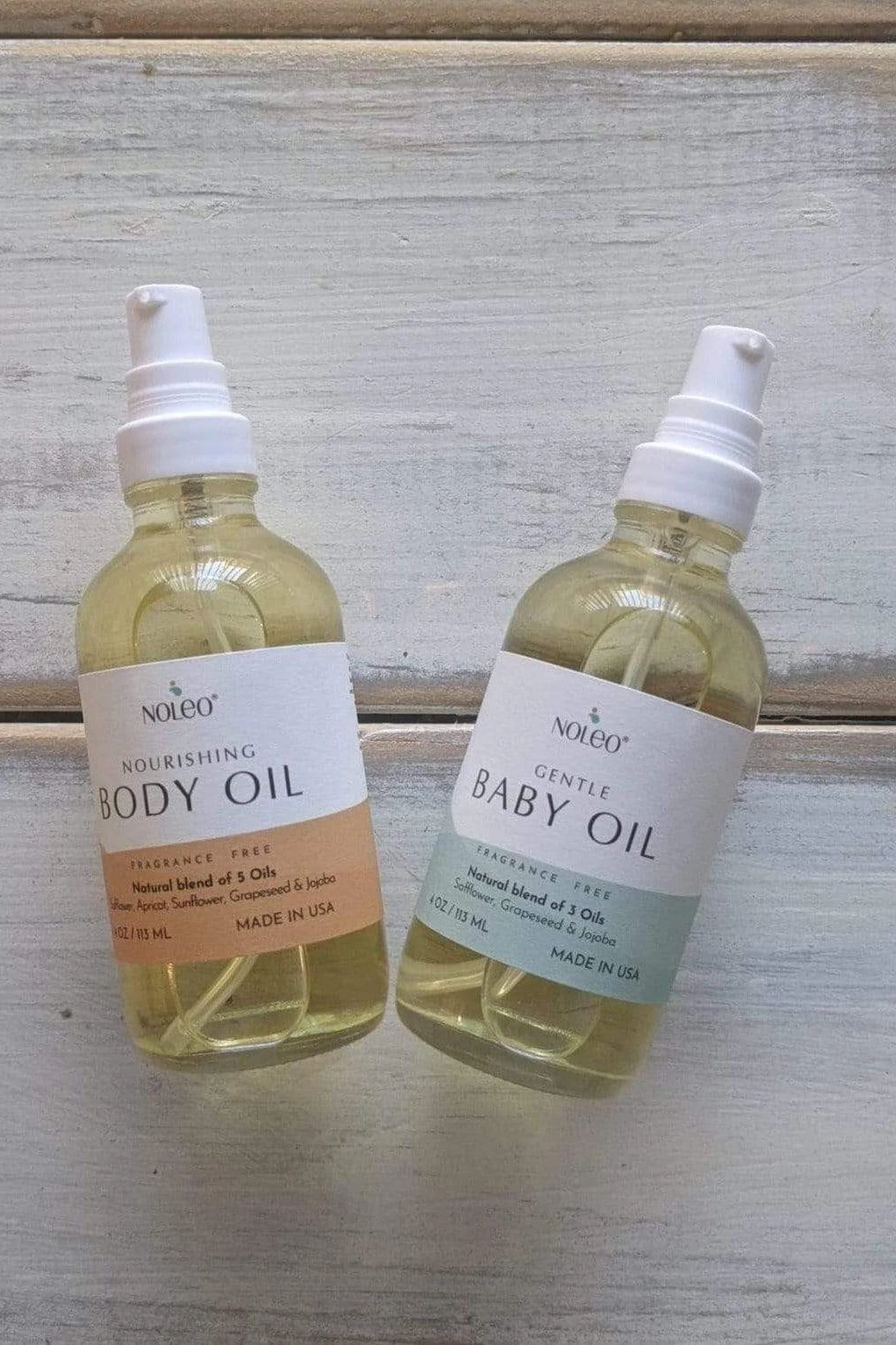 NOLEO Body Oil, Nourish, Soothe, and Restore Skin Naturally, 4oz Glass Bottle - Image 3