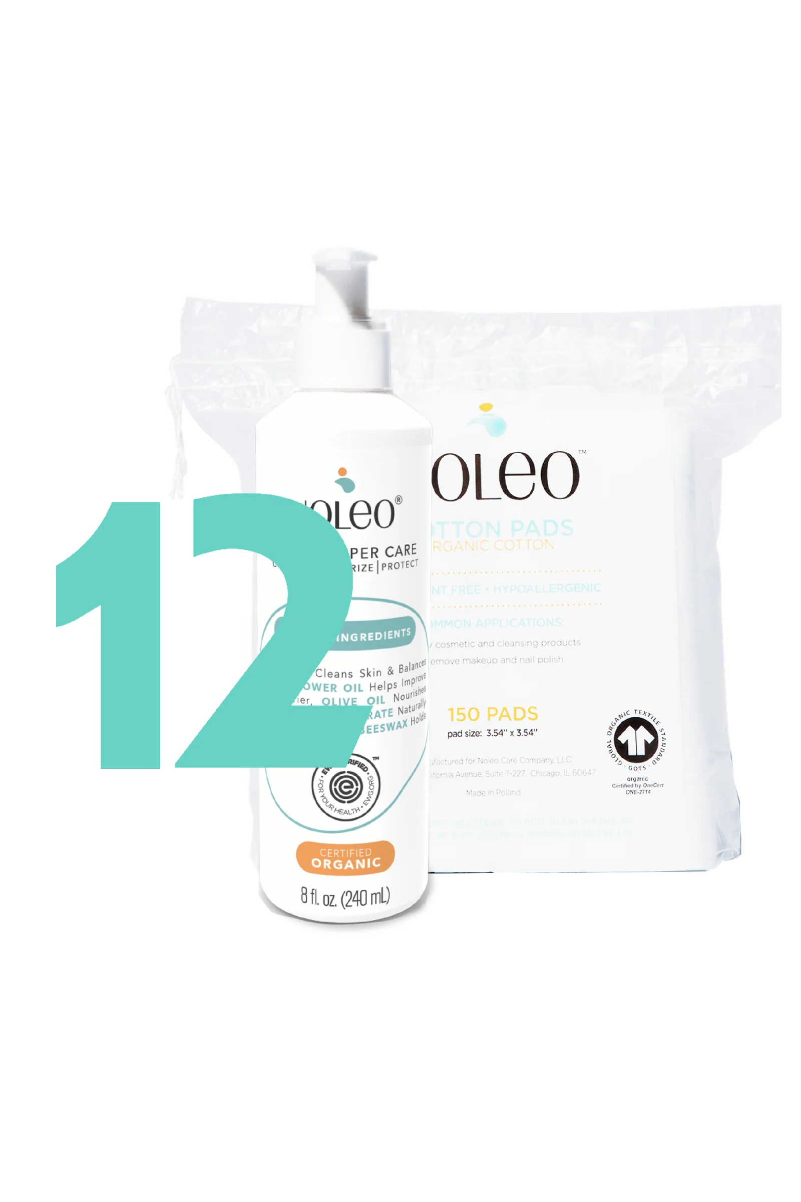 NOLEO Diaper Rash Cream & Cotton Pads, Bundle - Image 15