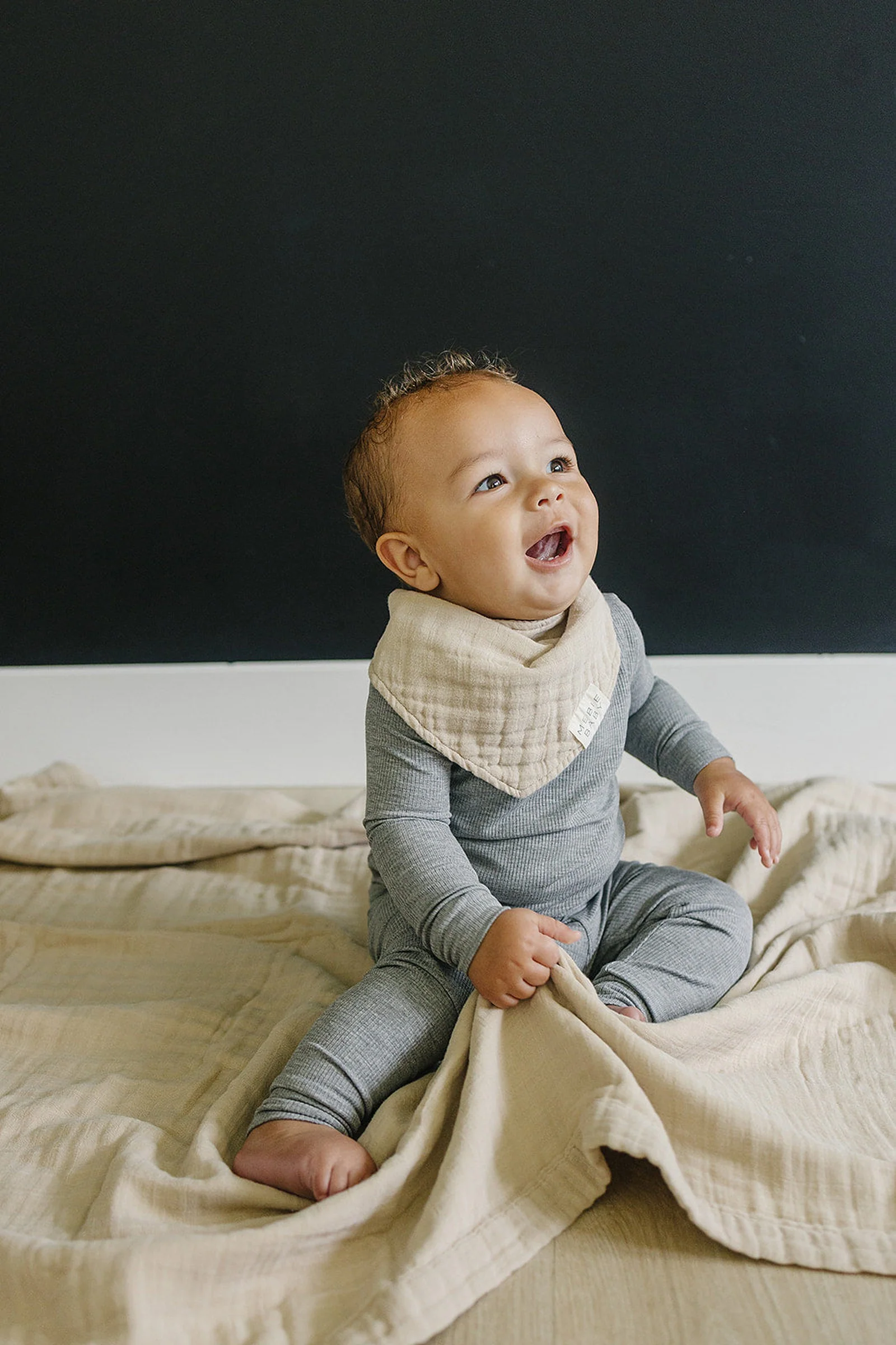Mebie Baby Oatmeal Muslin Crib Quilt, 100% Cotton, Baby Essentials