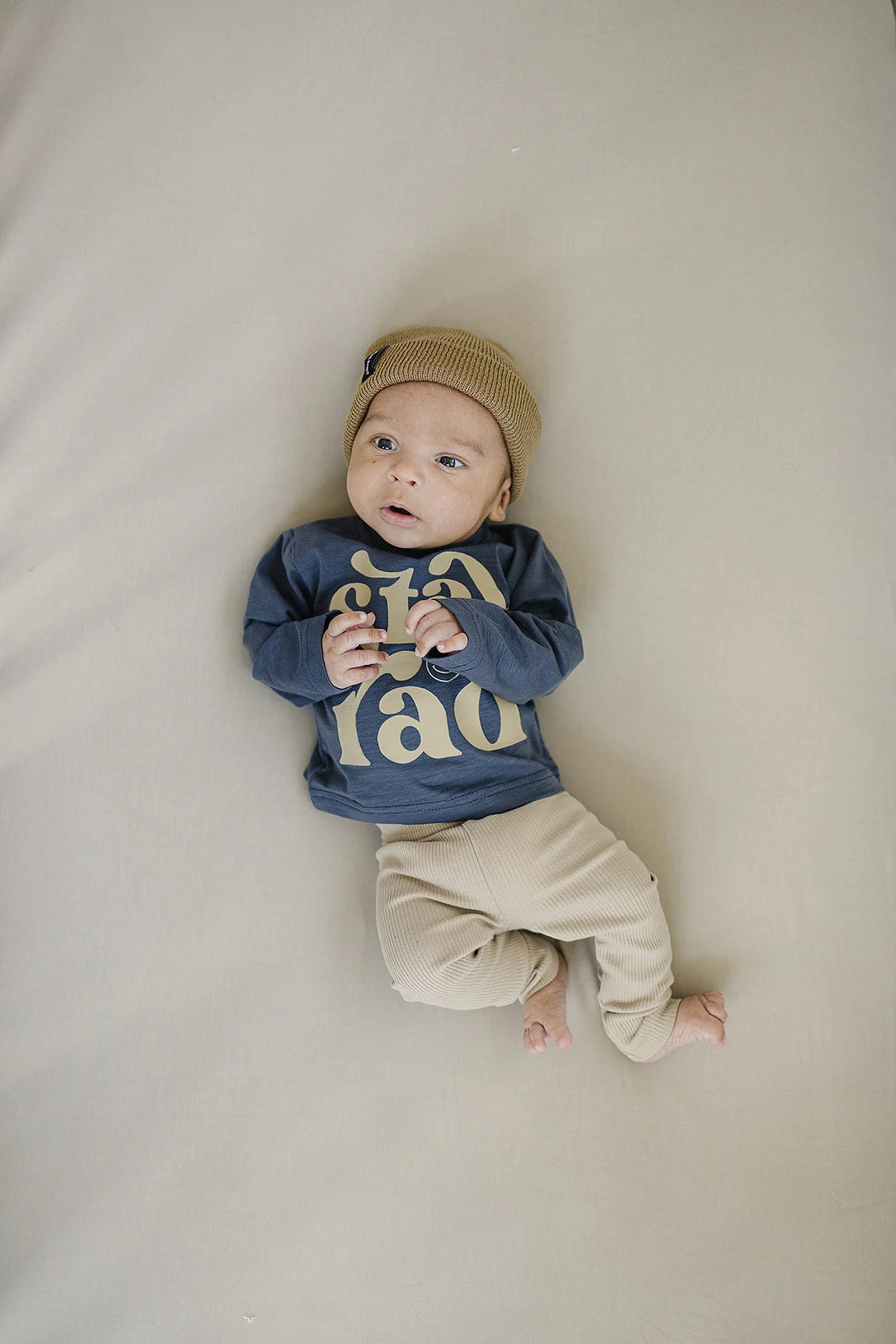 Mebie Baby Oatmeal Organic Cotton Leggings, Baby & Toddler - Image 4