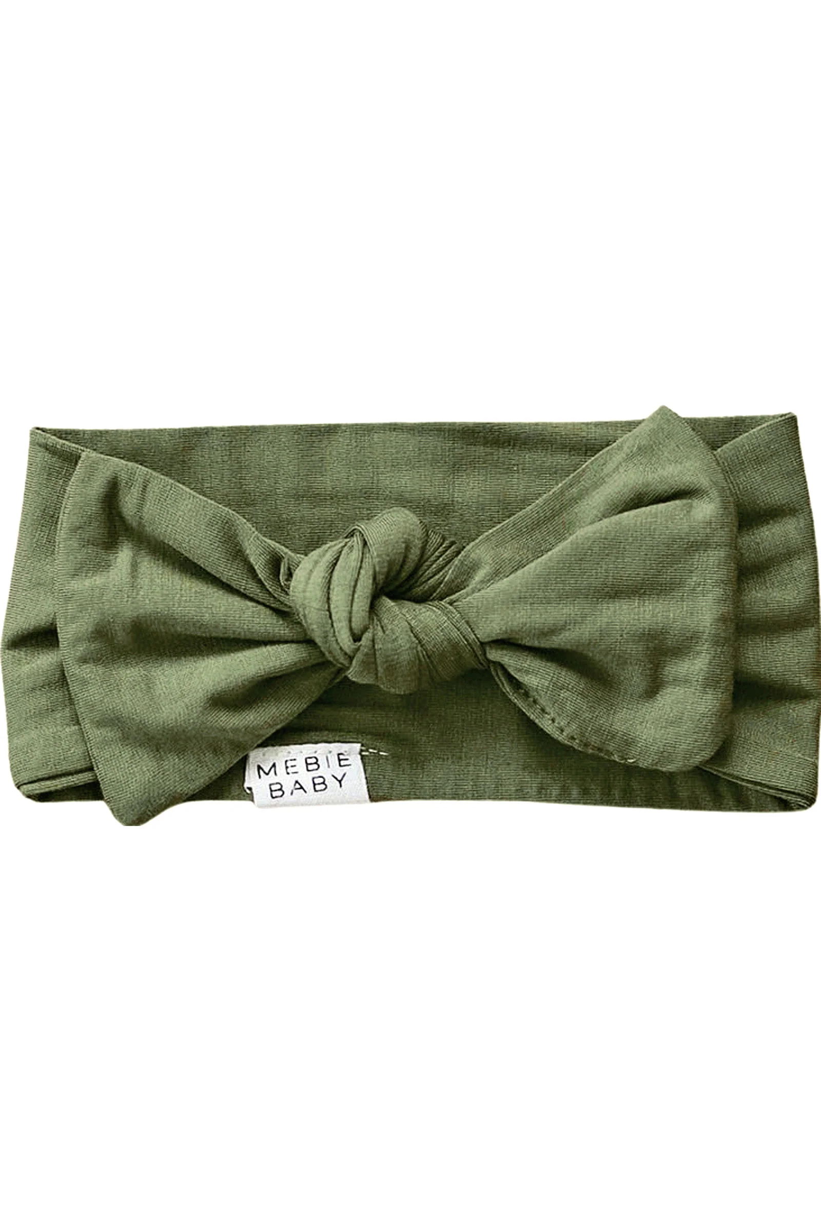 Mebie Baby Baby Girl Olive Head Wrap, Bamboo, Baby - Image 2