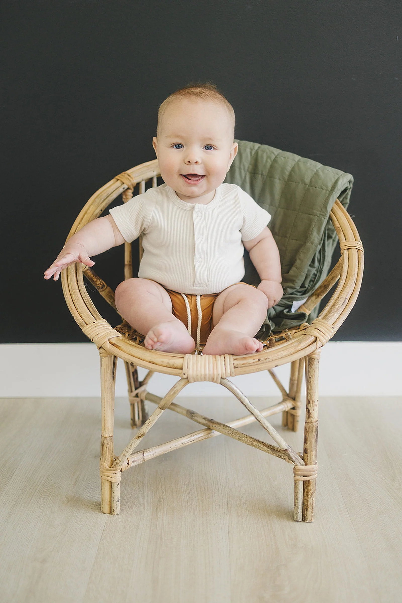 Mebie Baby Olive Lap Quilt, Bamboo, Baby Essentials, Gender Neutral - Image 4