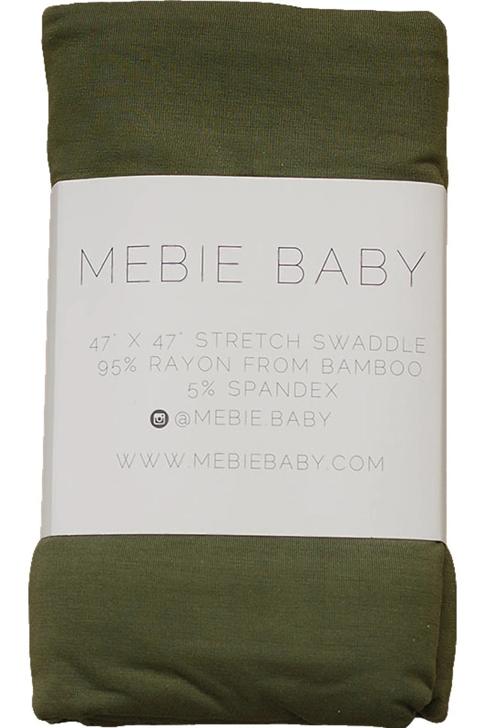Olive Stretch Swaddle Blanket | Bamboo | Baby Essentials | Gender Neutral - Image 2