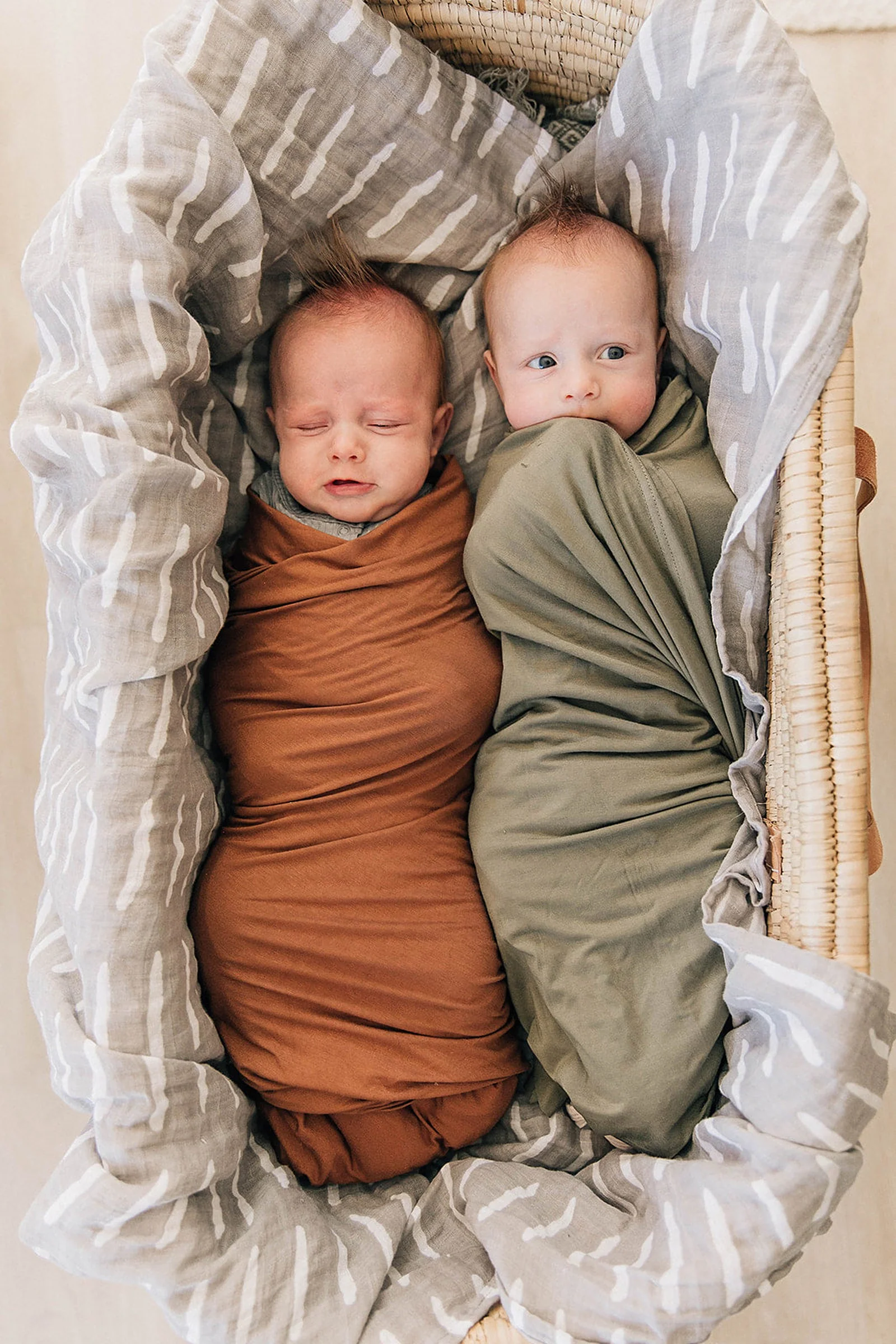 Olive Stretch Swaddle Blanket | Bamboo | Baby Essentials | Gender Neutral - Image 8