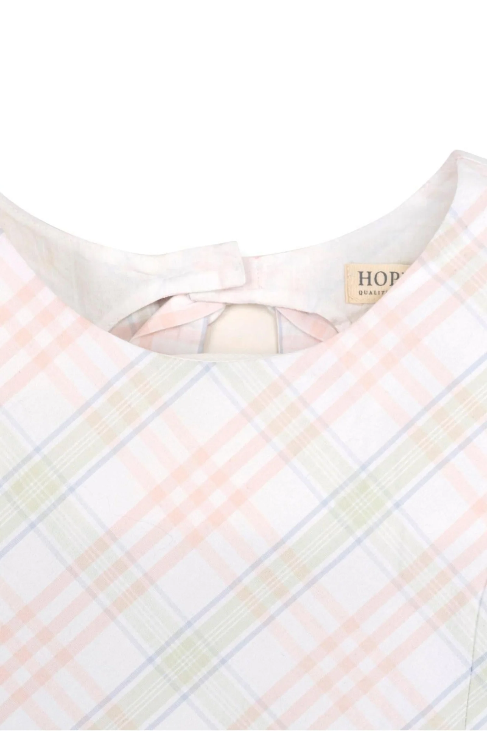 Hope & Henry Organic Cotton Button Back Party Dress, Chateau Plaid, Toddler & Kids - Image 3