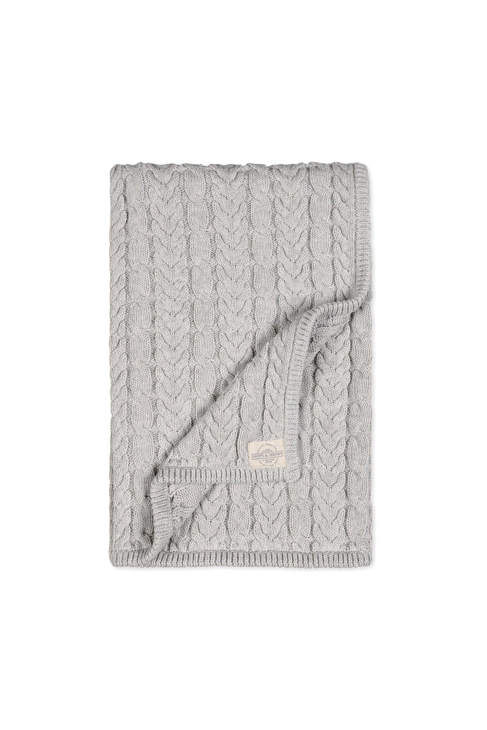 Baby Organic Cable Romper 4-Piece Boxed Gift Set, Light Gray Heather - Image 4