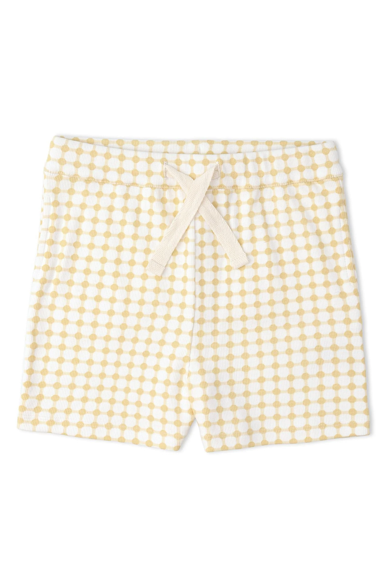 Organic Collar Tee & Shorts Set - Dotty Gingham - Image 6
